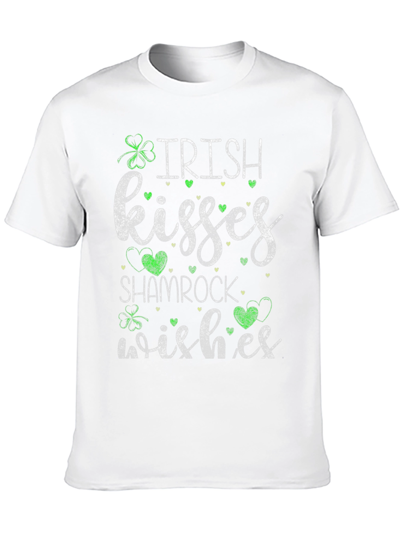 Irish Kisses Shamrock Wishes Graphic T-Shirt