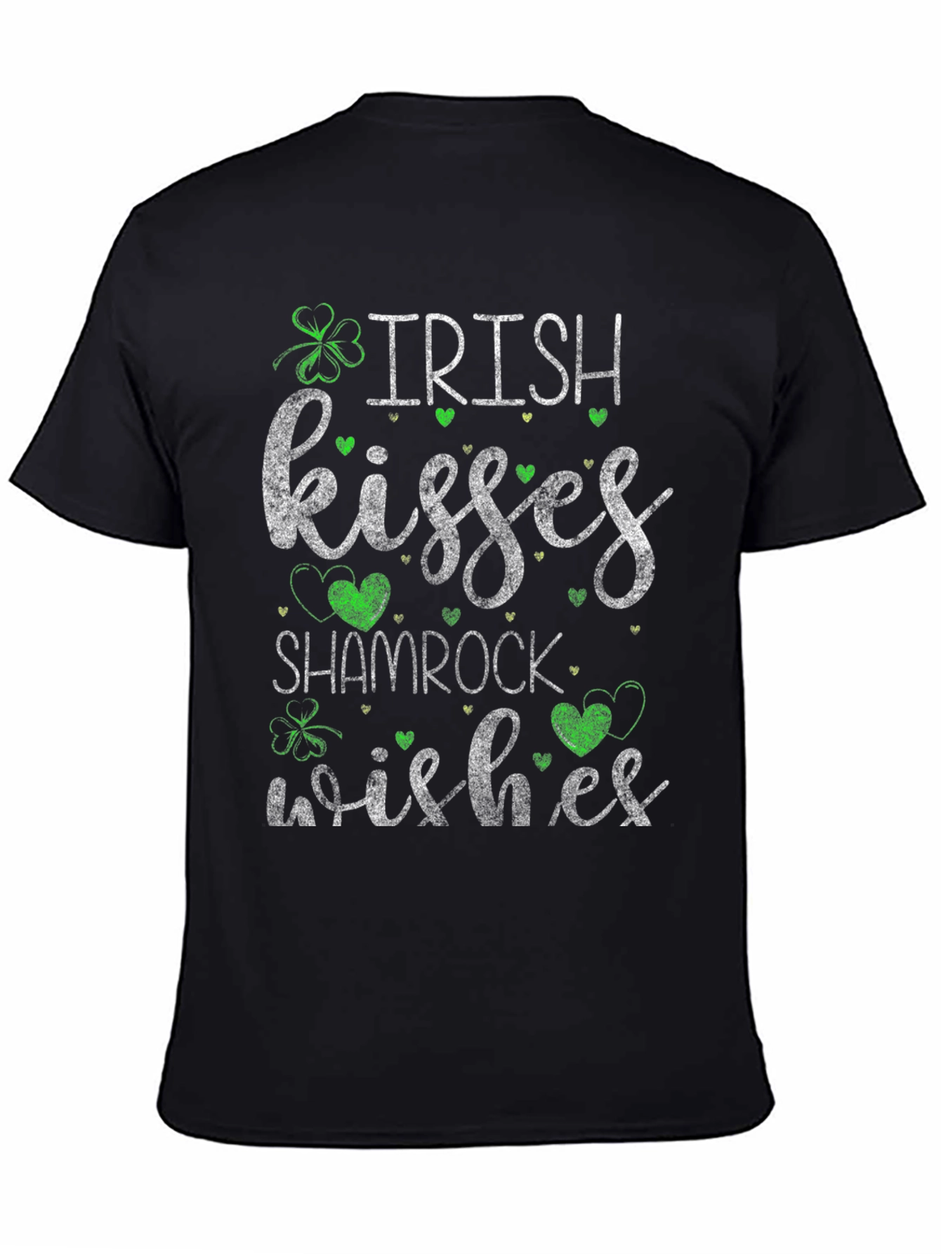 Irish Kisses Shamrock Wishes Graphic T-Shirt