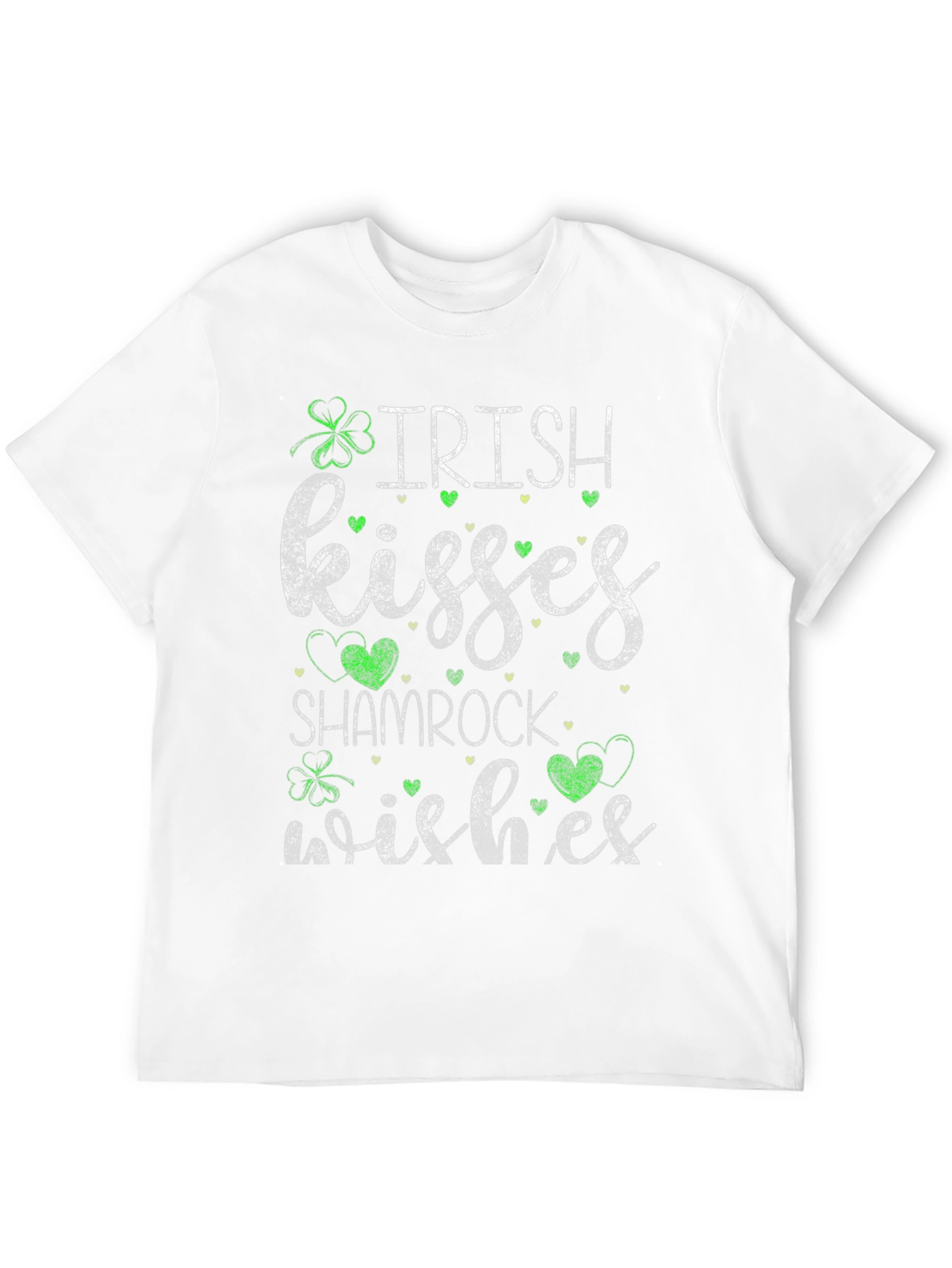Irish Kisses Shamrock Wishes Graphic T-Shirt