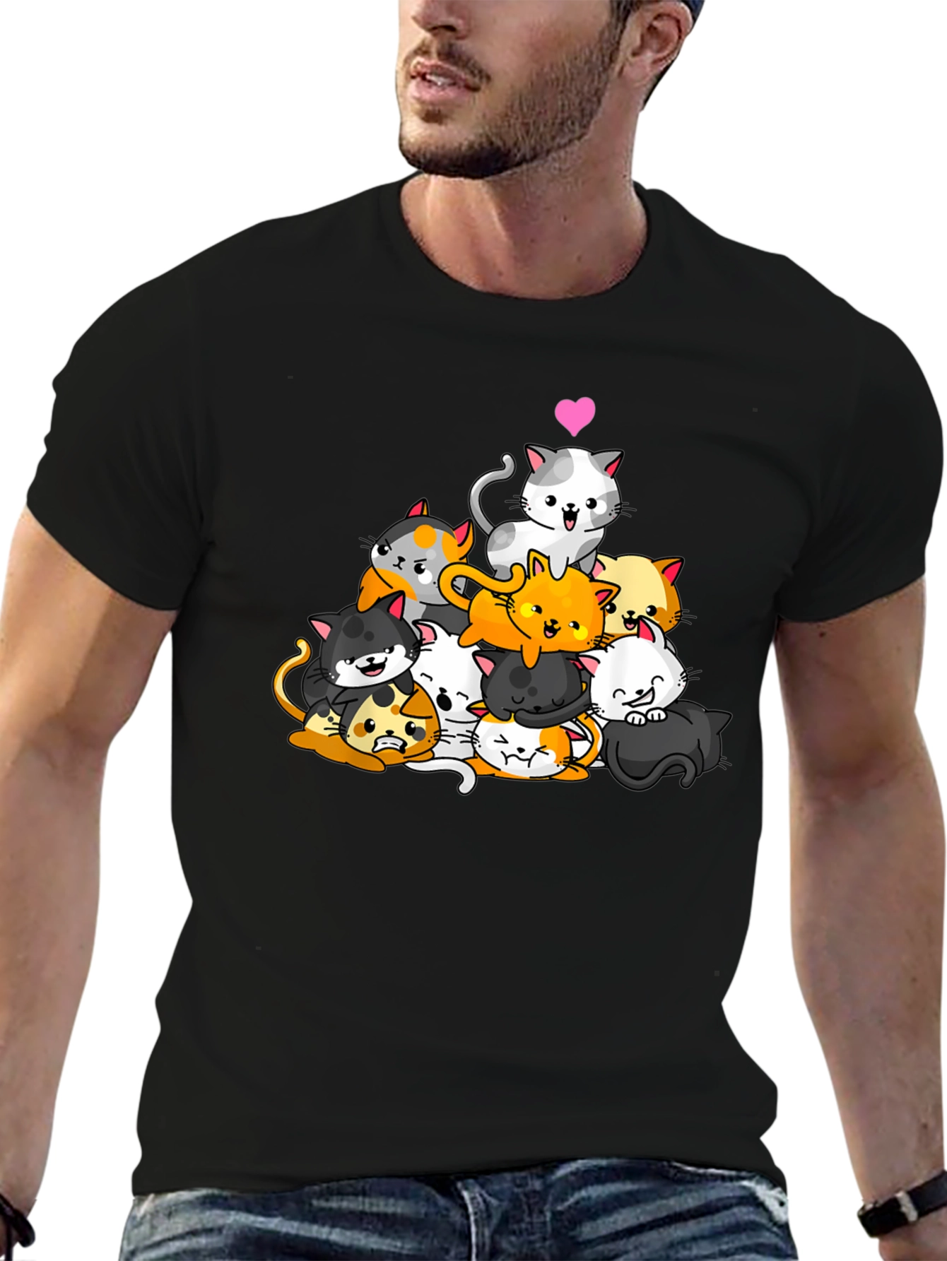 Cute Cats Graphic T-Shirt - Unisex