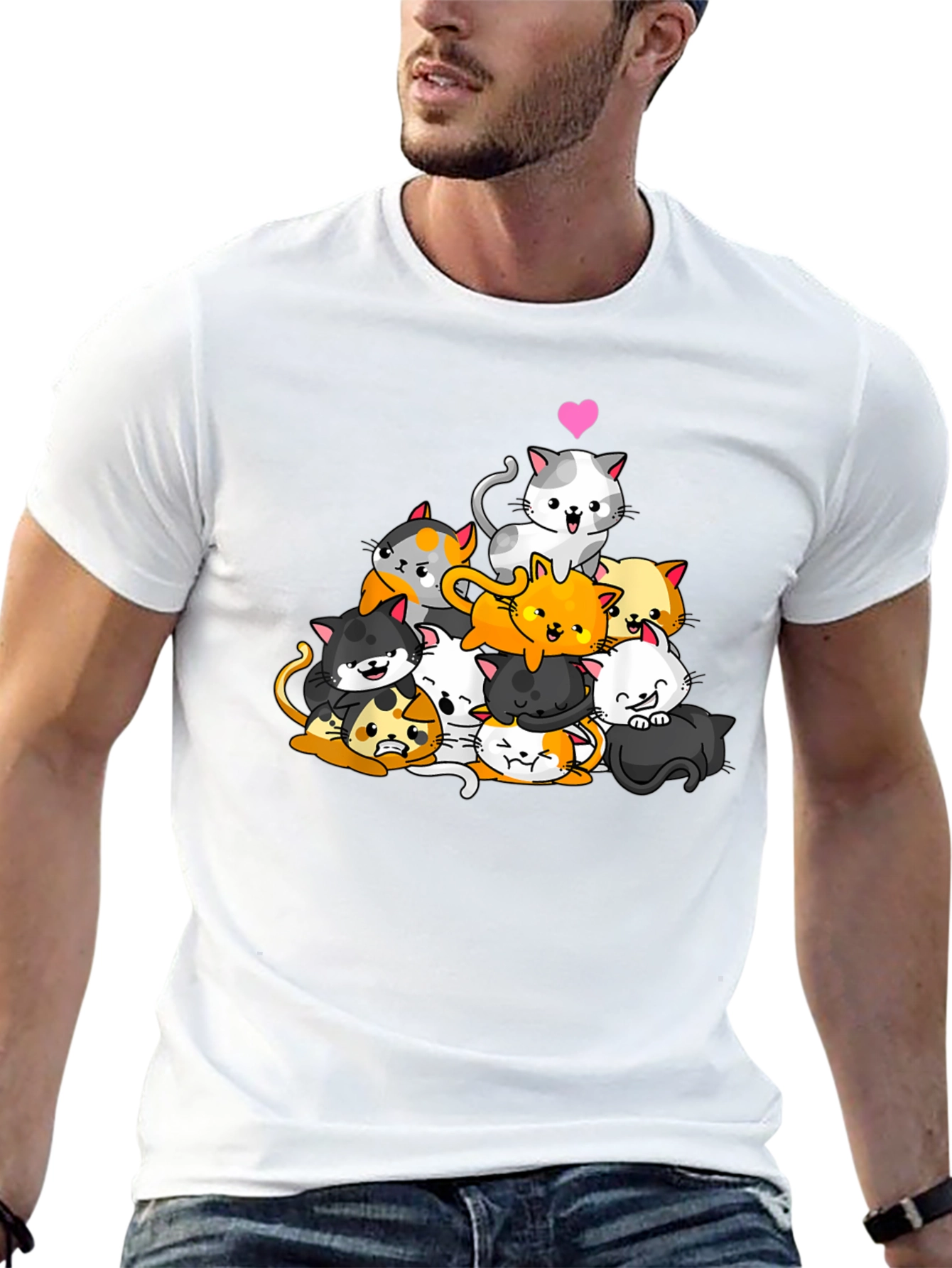 Cute Cats Graphic T-Shirt - Unisex