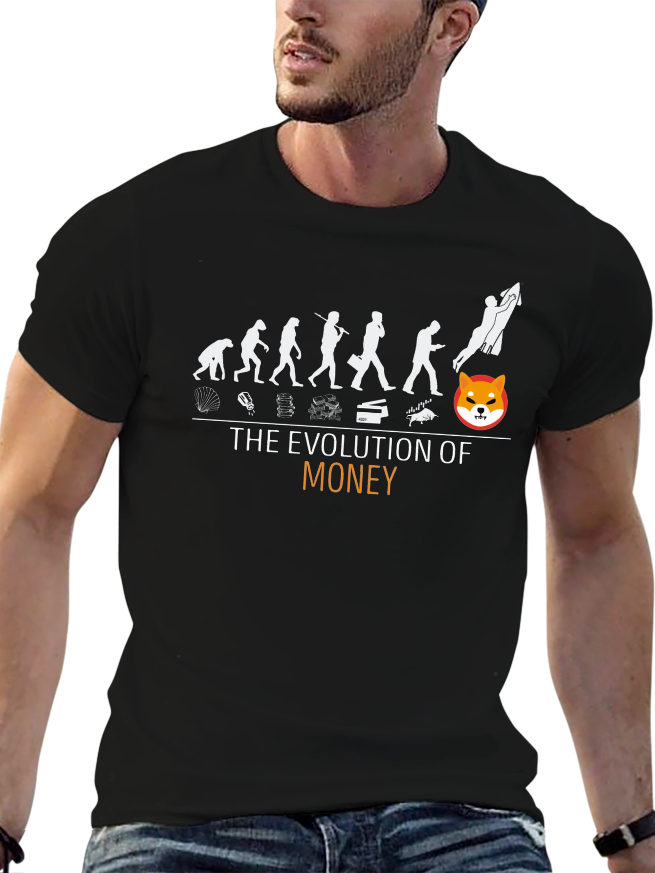 Evolution of Money Shiba Inu T-Shirt