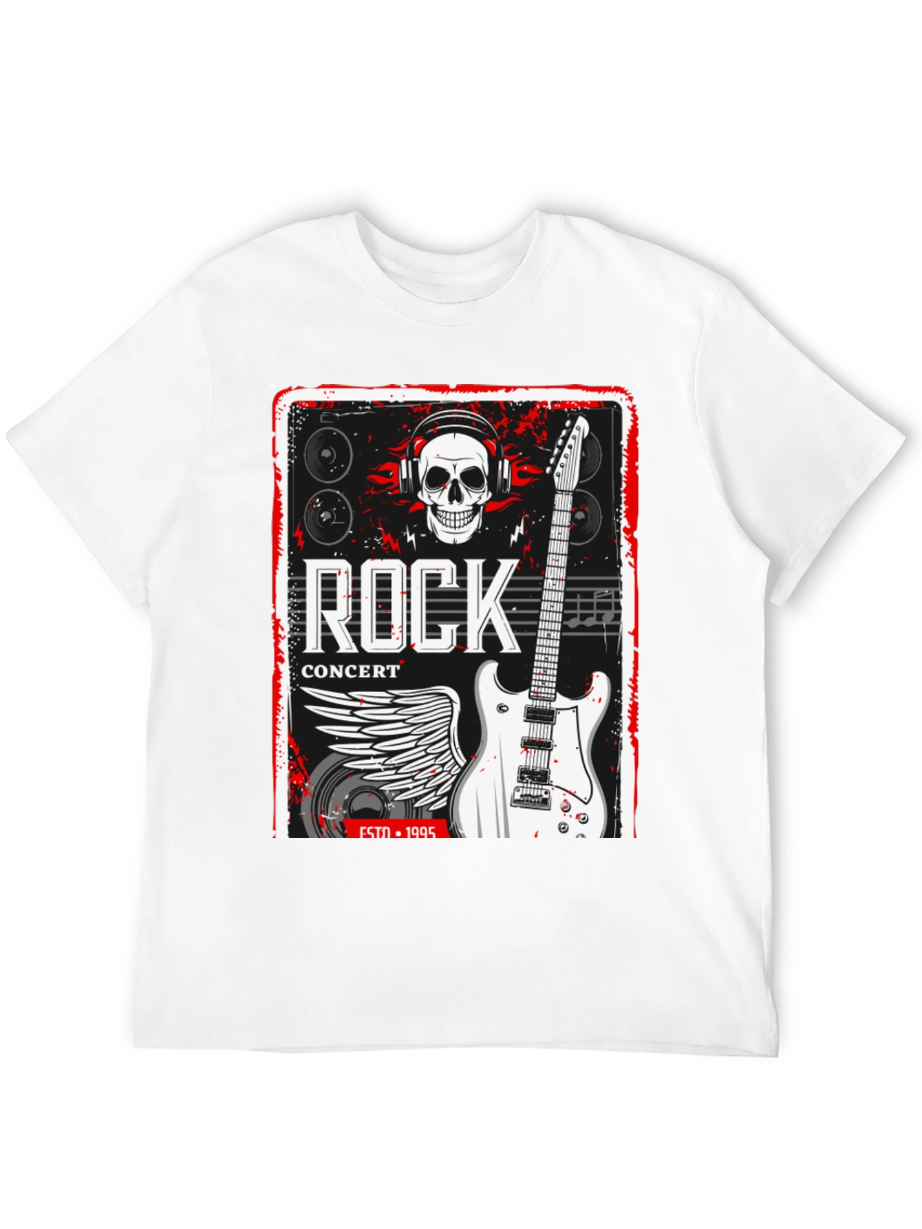 Rock Concert Black Graphic Tee