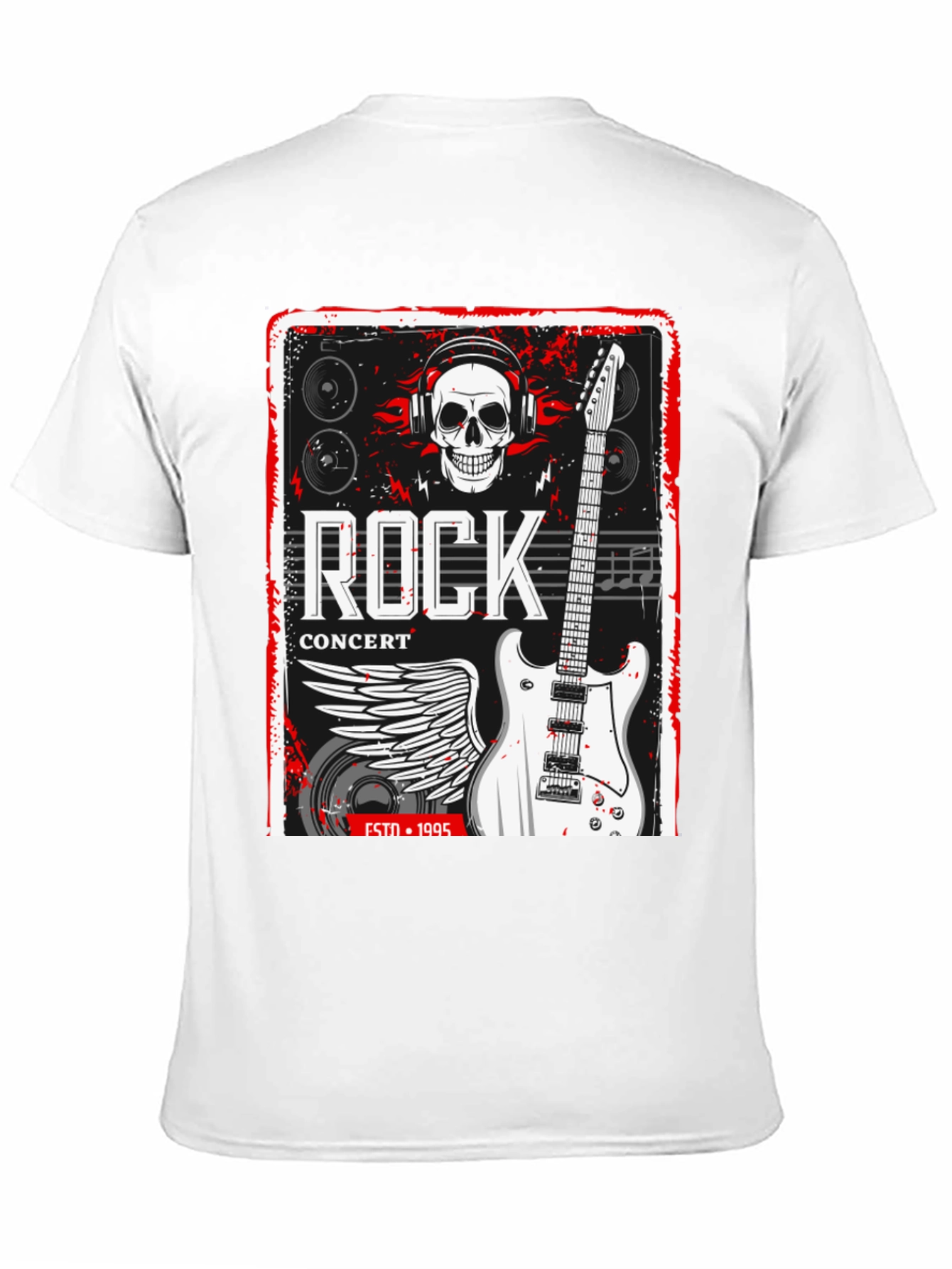 Rock Concert Black Graphic Tee