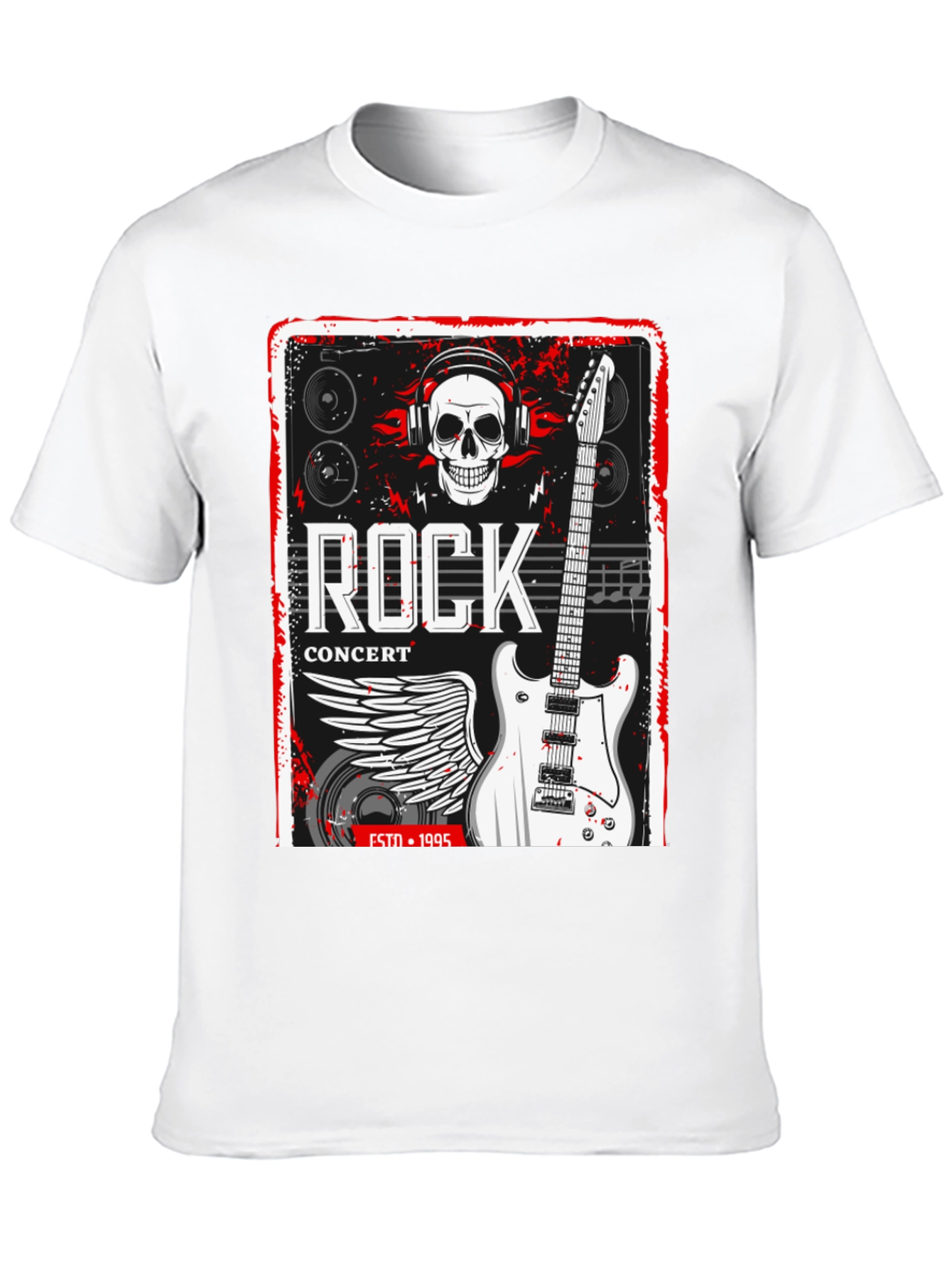 Rock Concert Black Graphic Tee