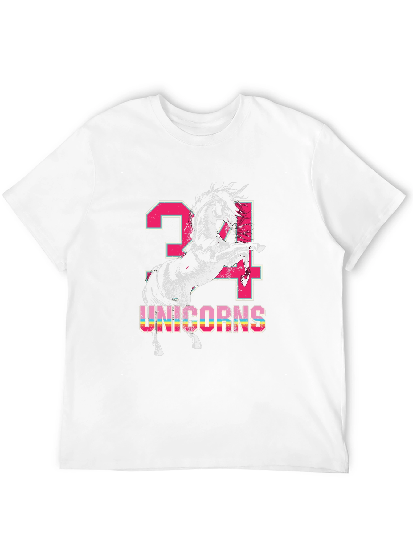 Unicorns 24 Black T-Shirt