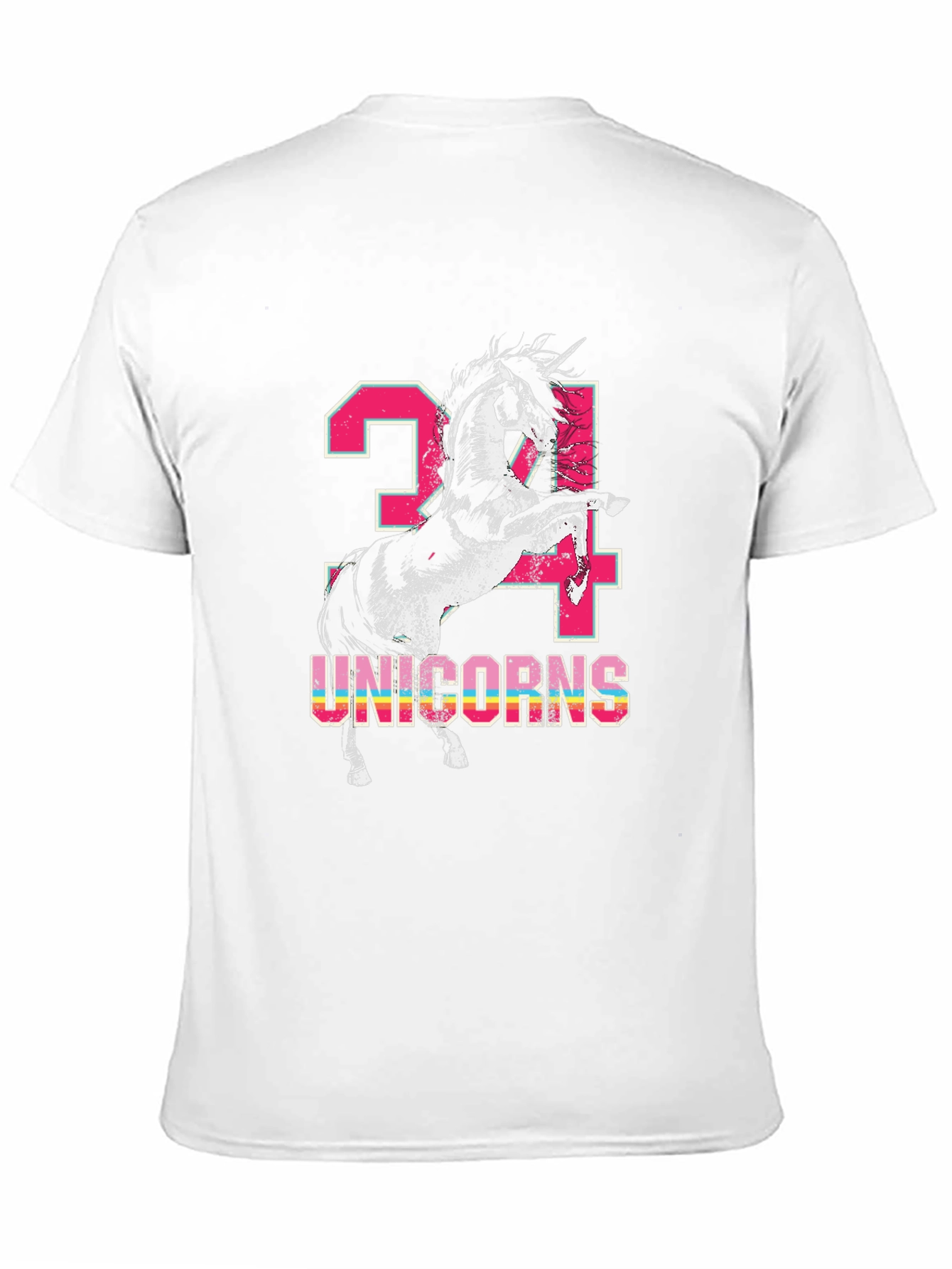 Unicorns 24 Black T-Shirt