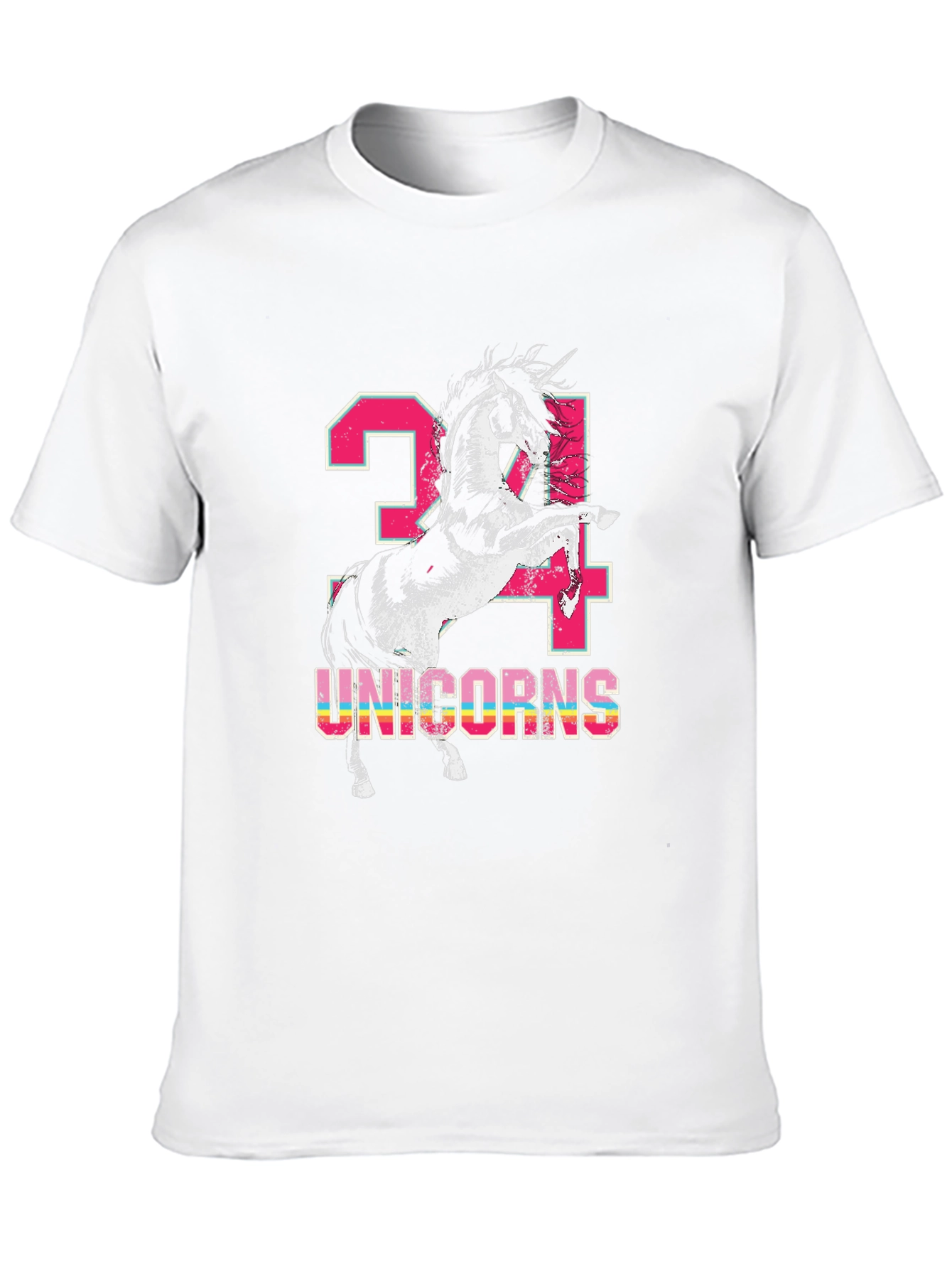 Unicorns 24 Black T-Shirt
