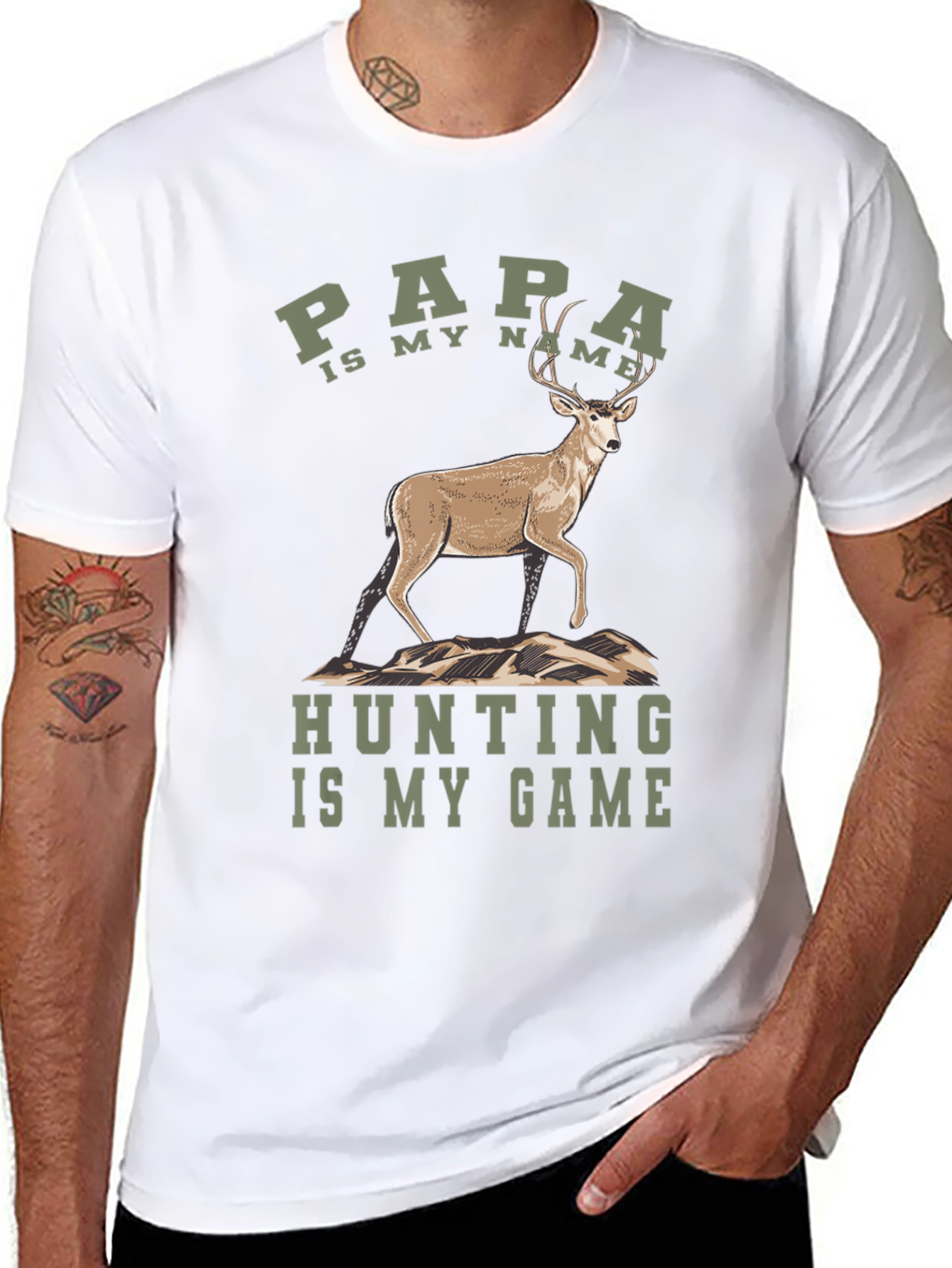 Papa Hunting Game T-Shirt