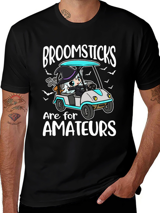 Broomsticks are for Amateurs Funny Halloween T-Shirt