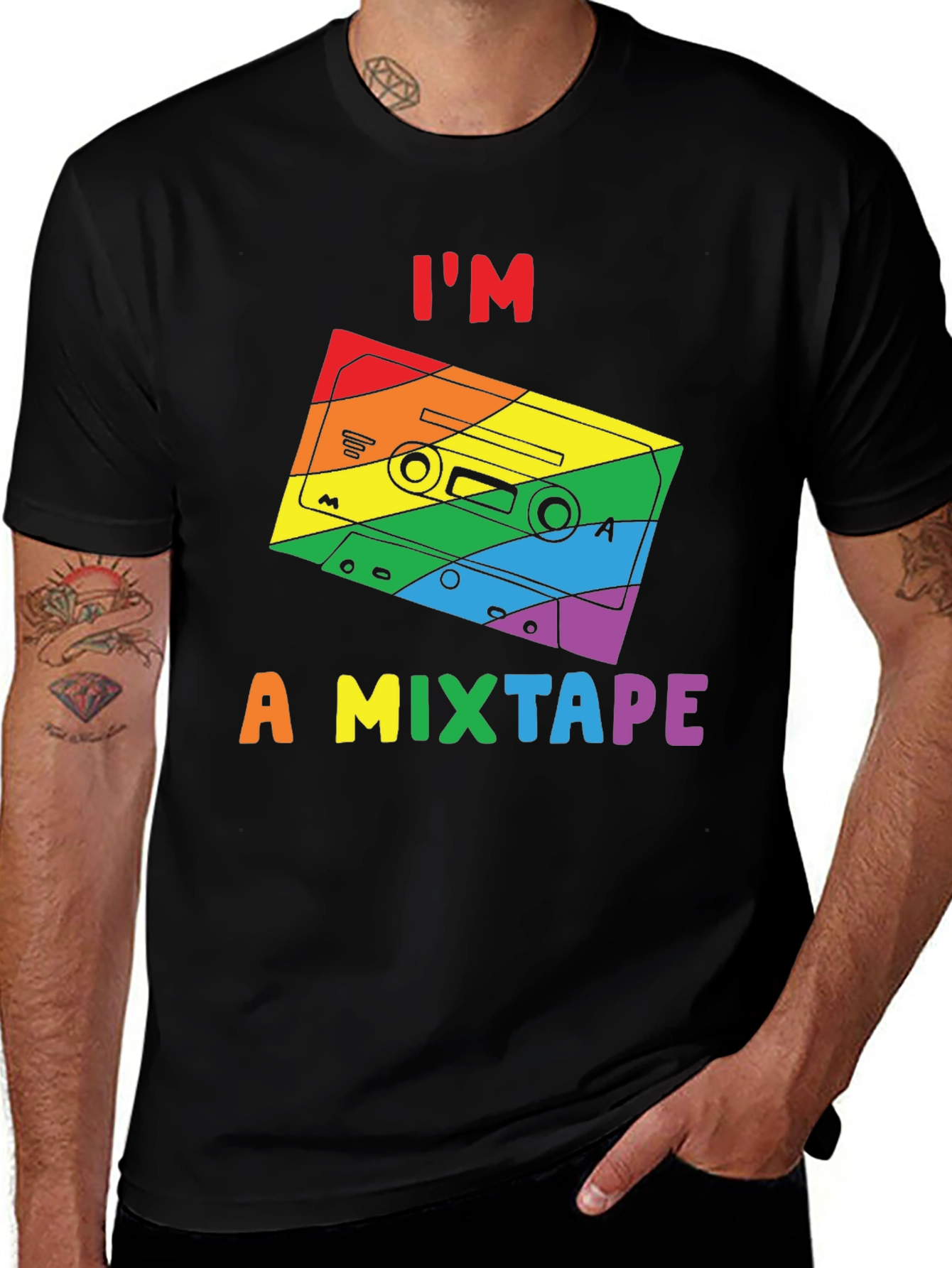 LGBTQ+ Pride Im a Mixtape Graphic Tee