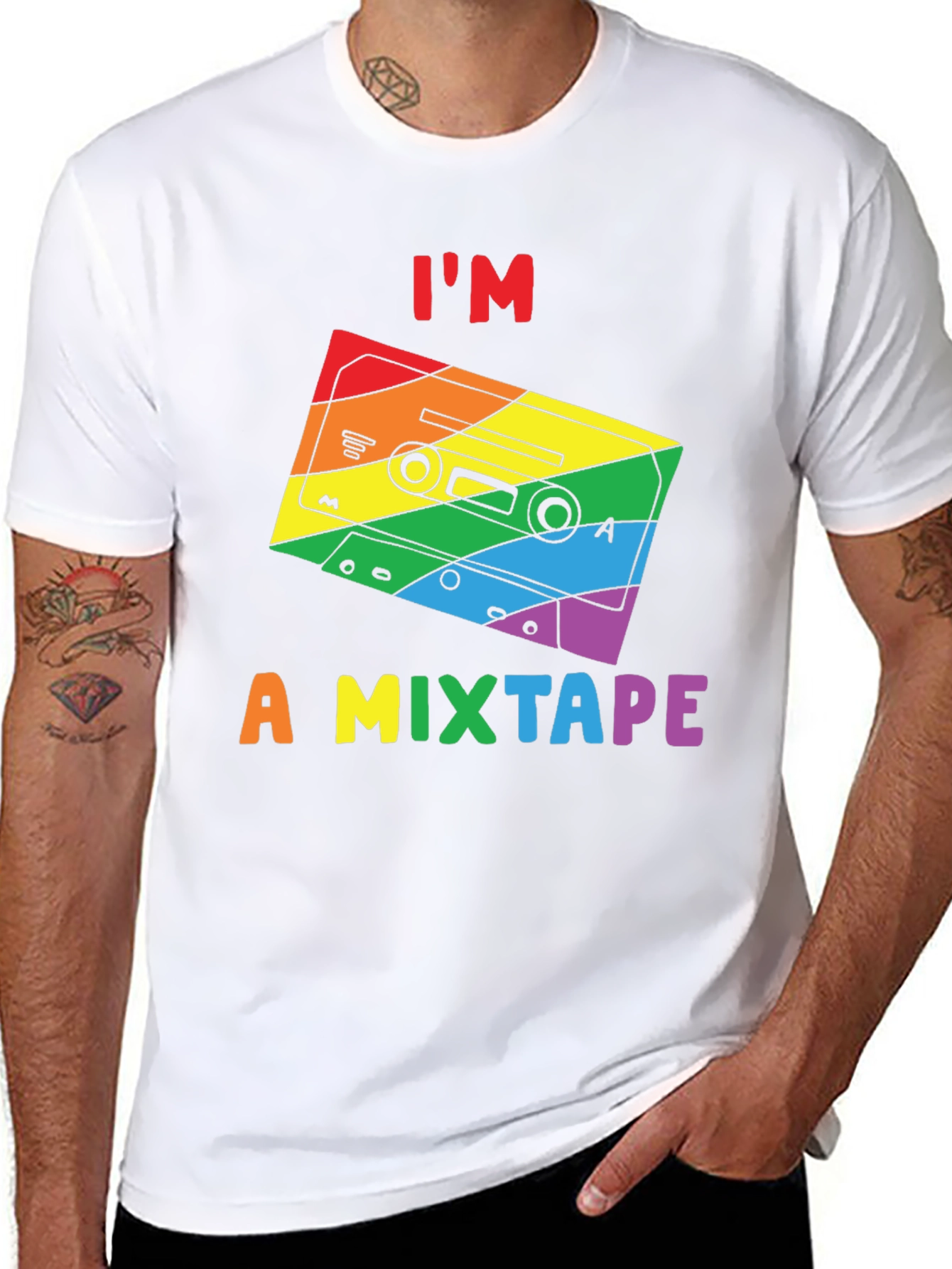 LGBTQ+ Pride Im a Mixtape Graphic Tee