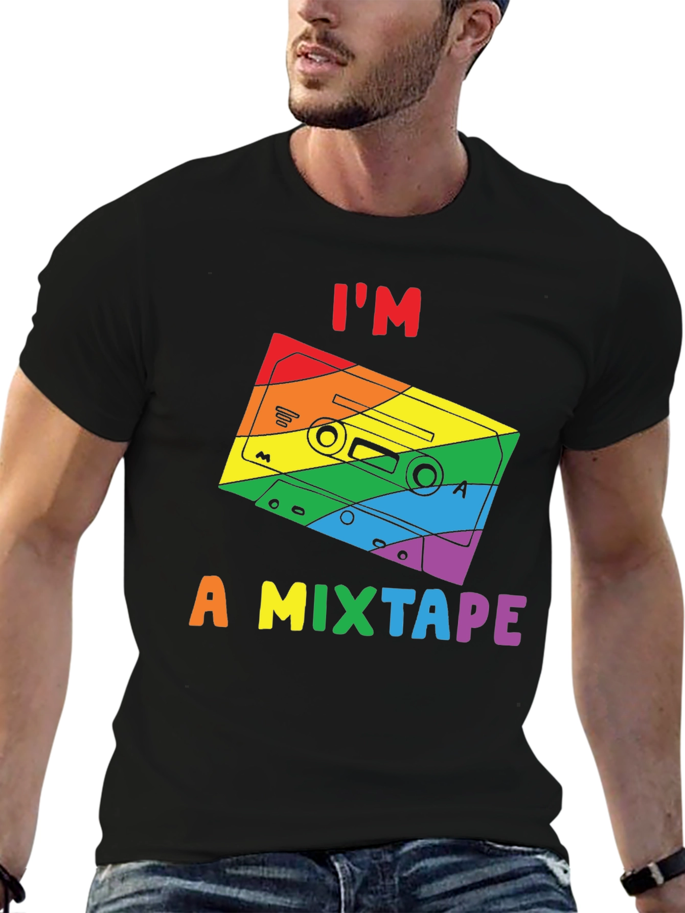 LGBTQ+ Pride Im a Mixtape Graphic Tee