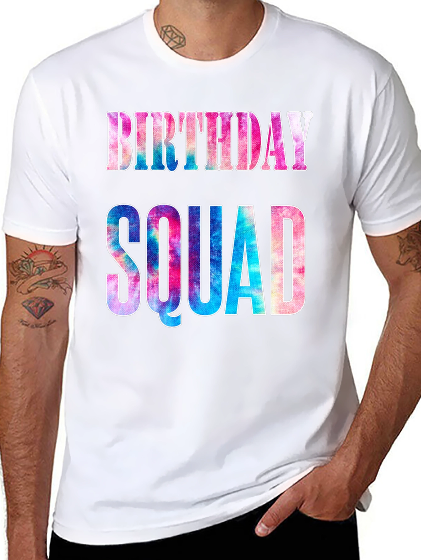 Birthday Squad Tie Dye T-Shirt