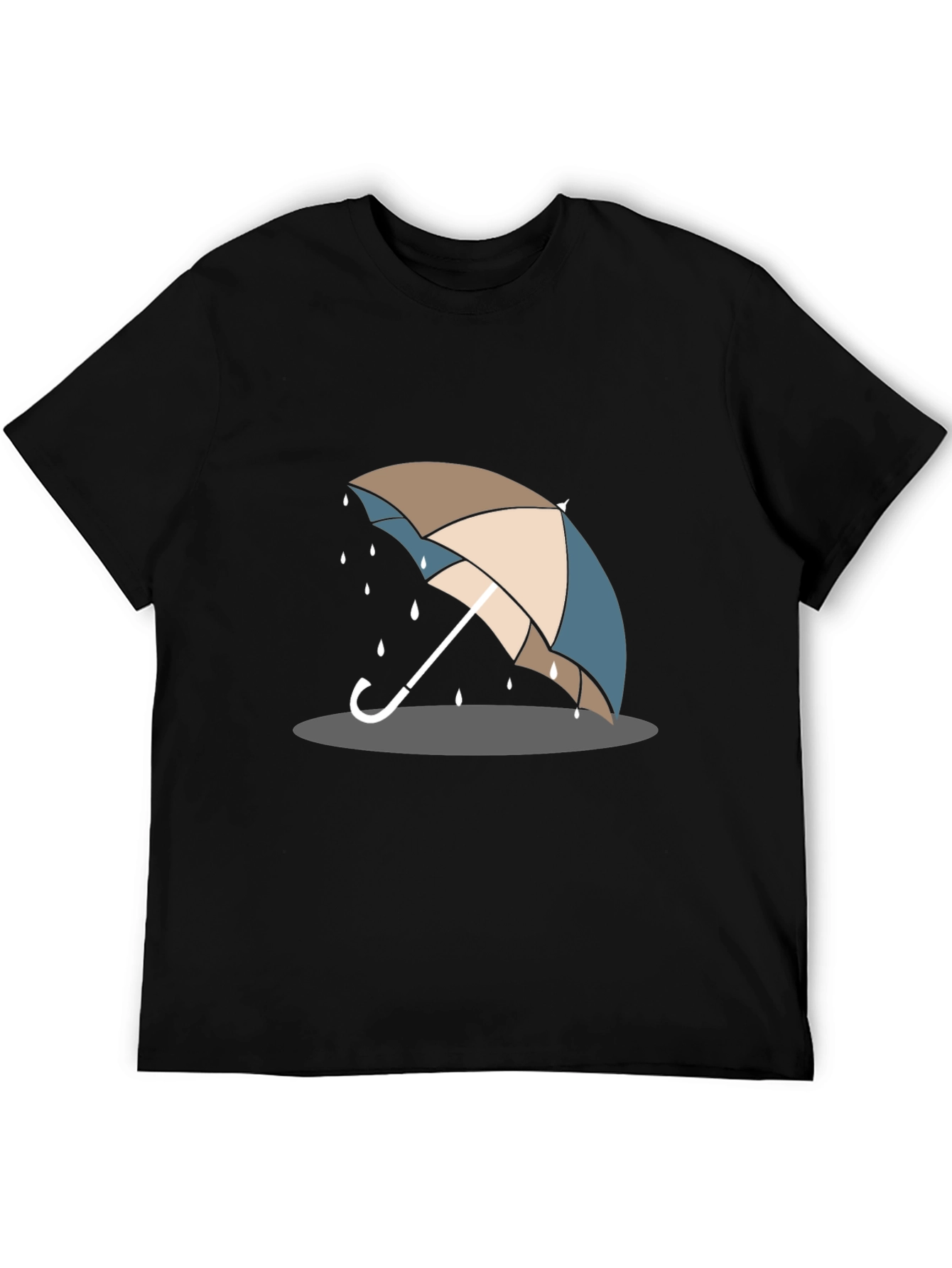 Umbrella Graphic T-Shirt - Stylish Rain Protection