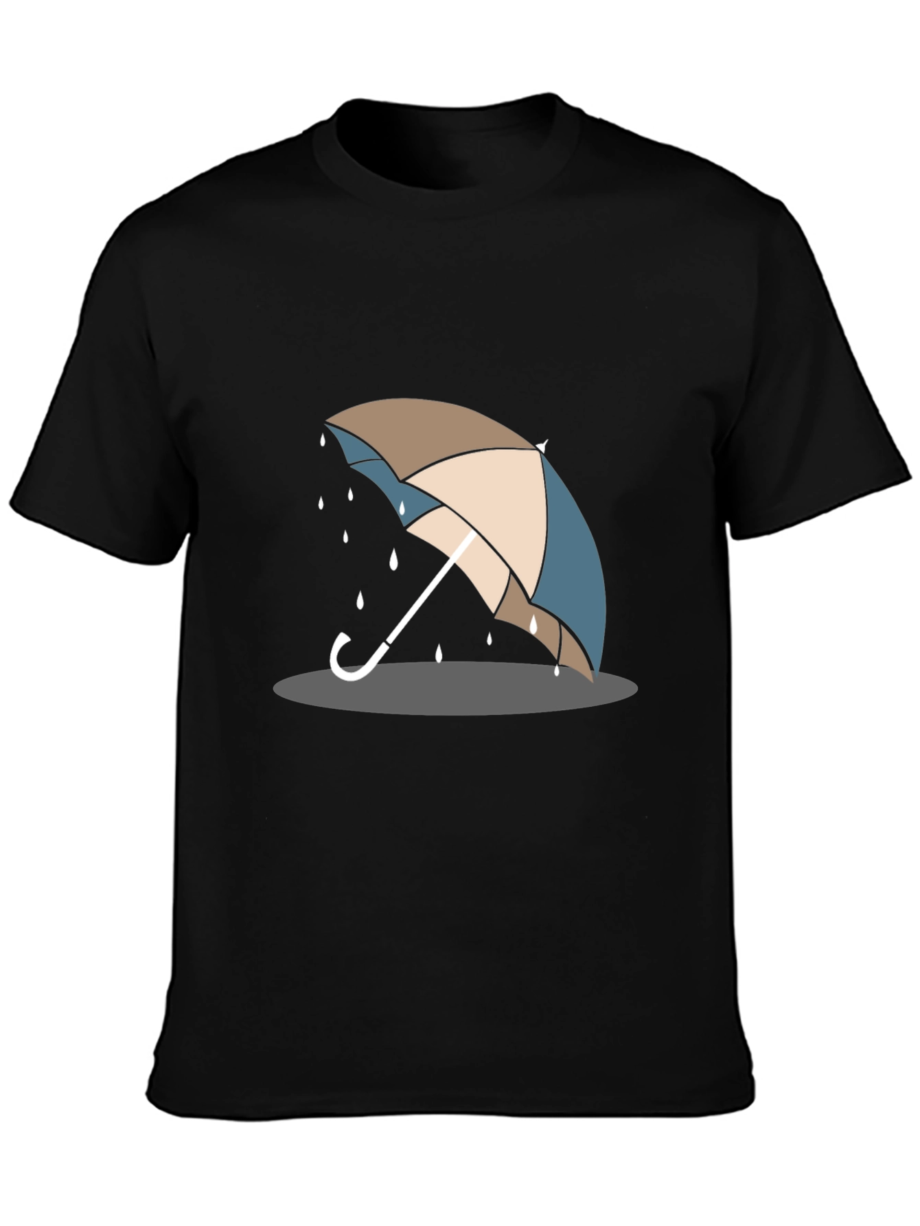 Umbrella Graphic T-Shirt - Stylish Rain Protection