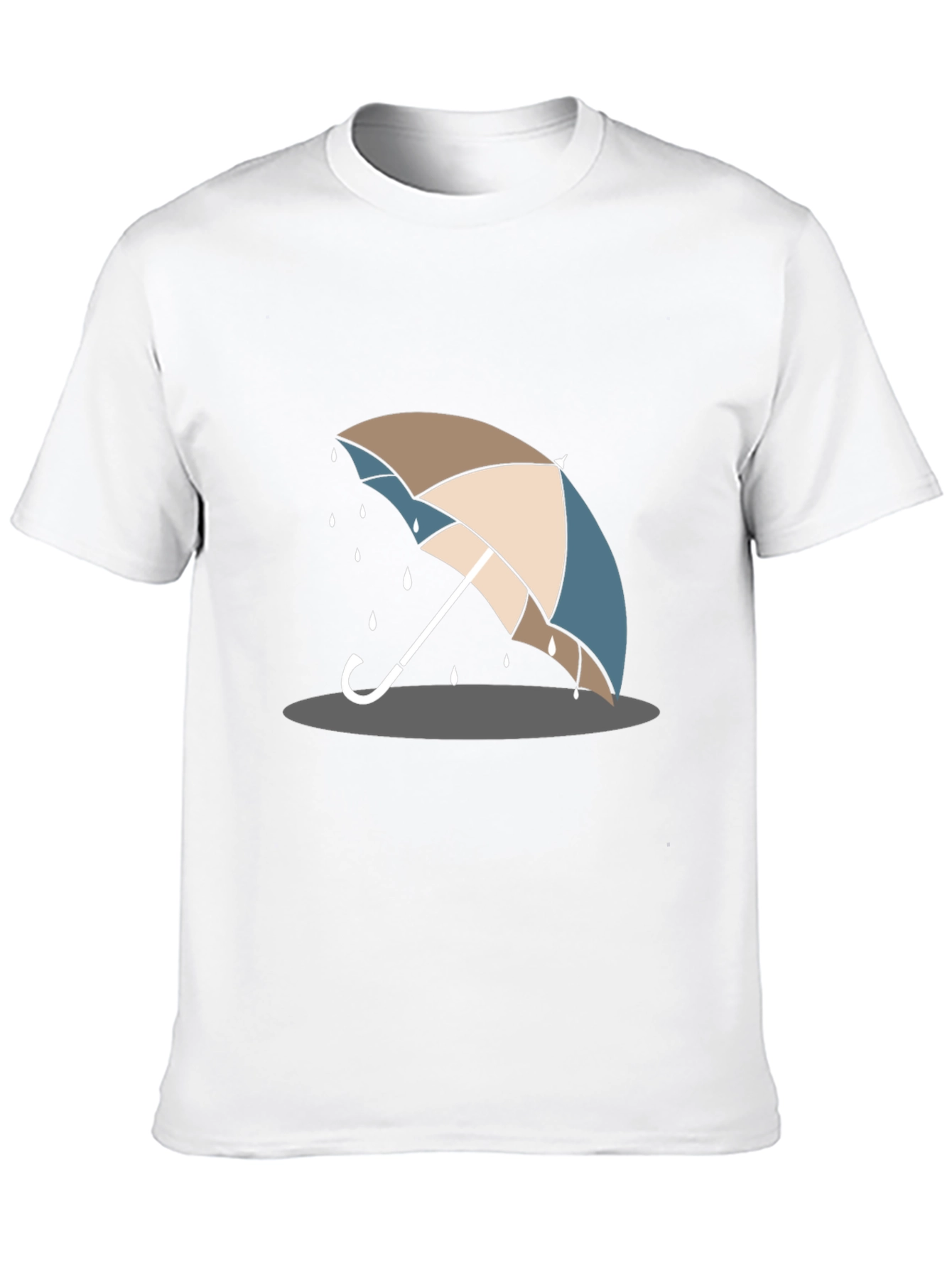 Umbrella Graphic T-Shirt - Stylish Rain Protection
