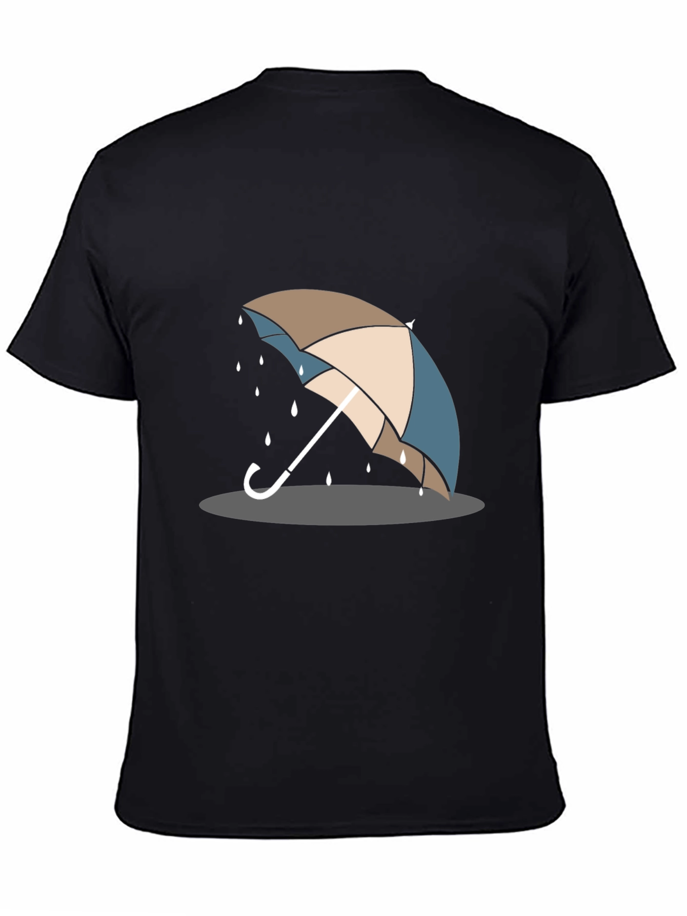 Umbrella Graphic T-Shirt - Stylish Rain Protection