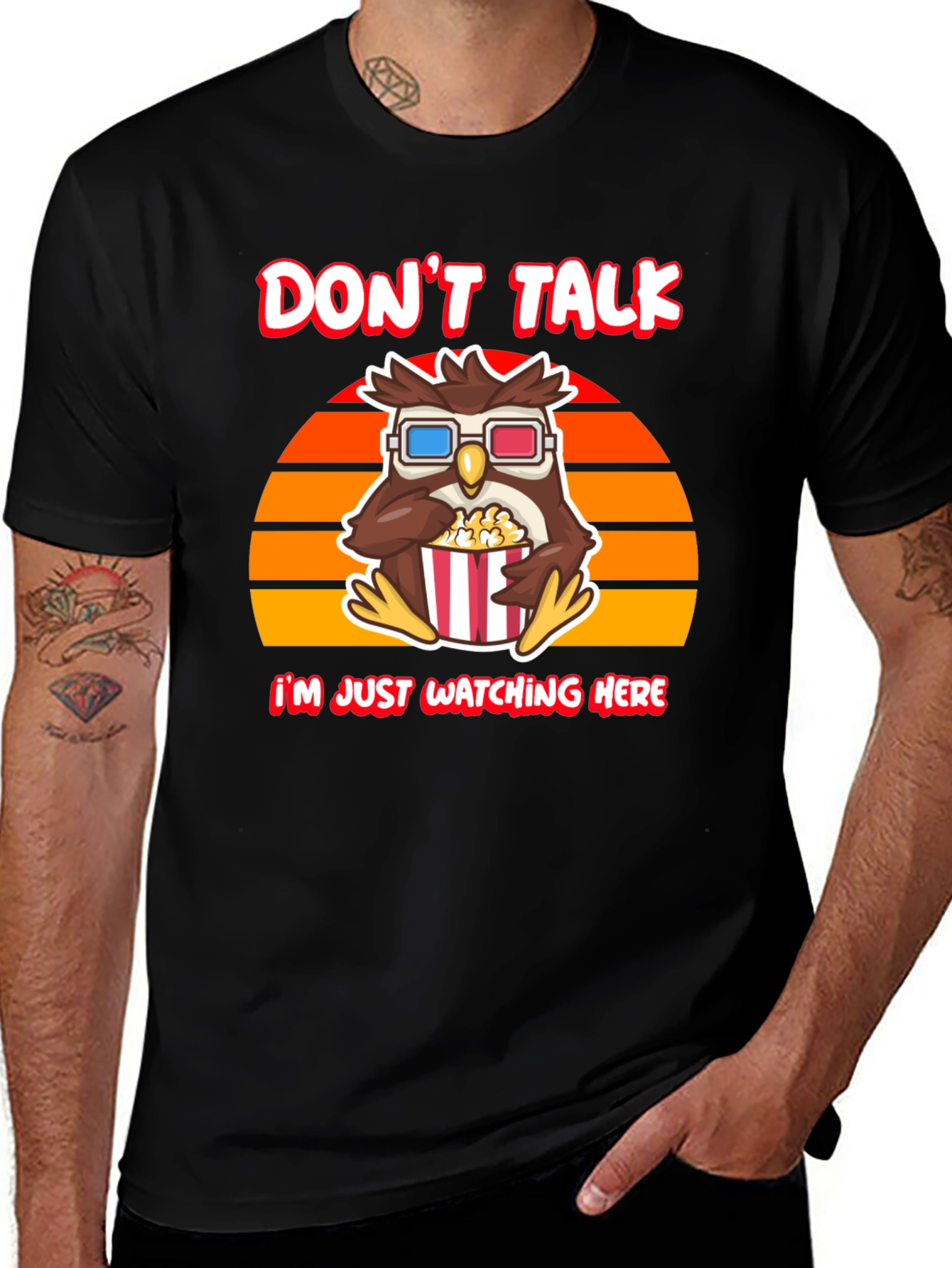 Dont Talk T-Shirt - Owl Watching Movie Tee