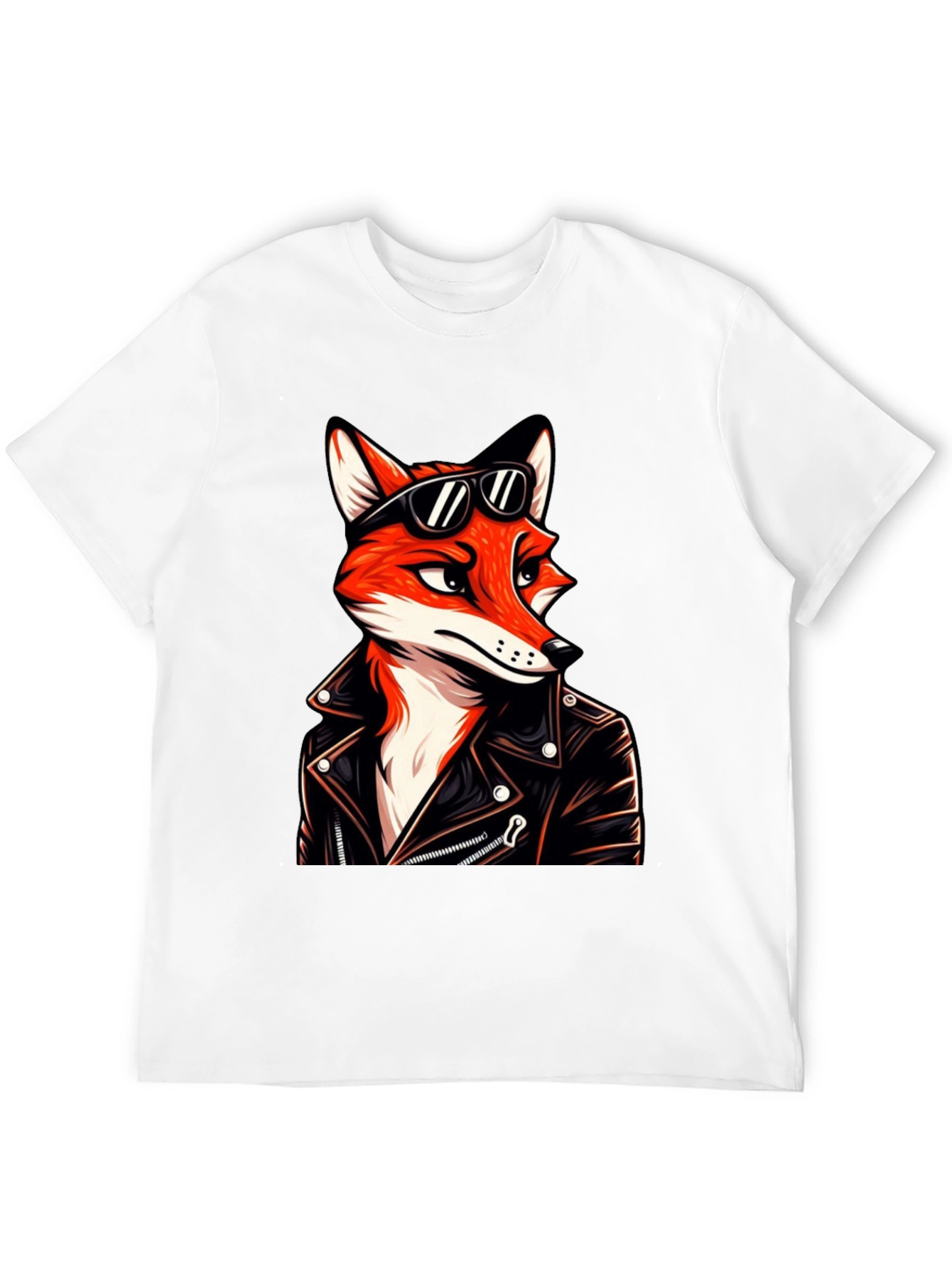 Cool Fox Biker T-Shirt