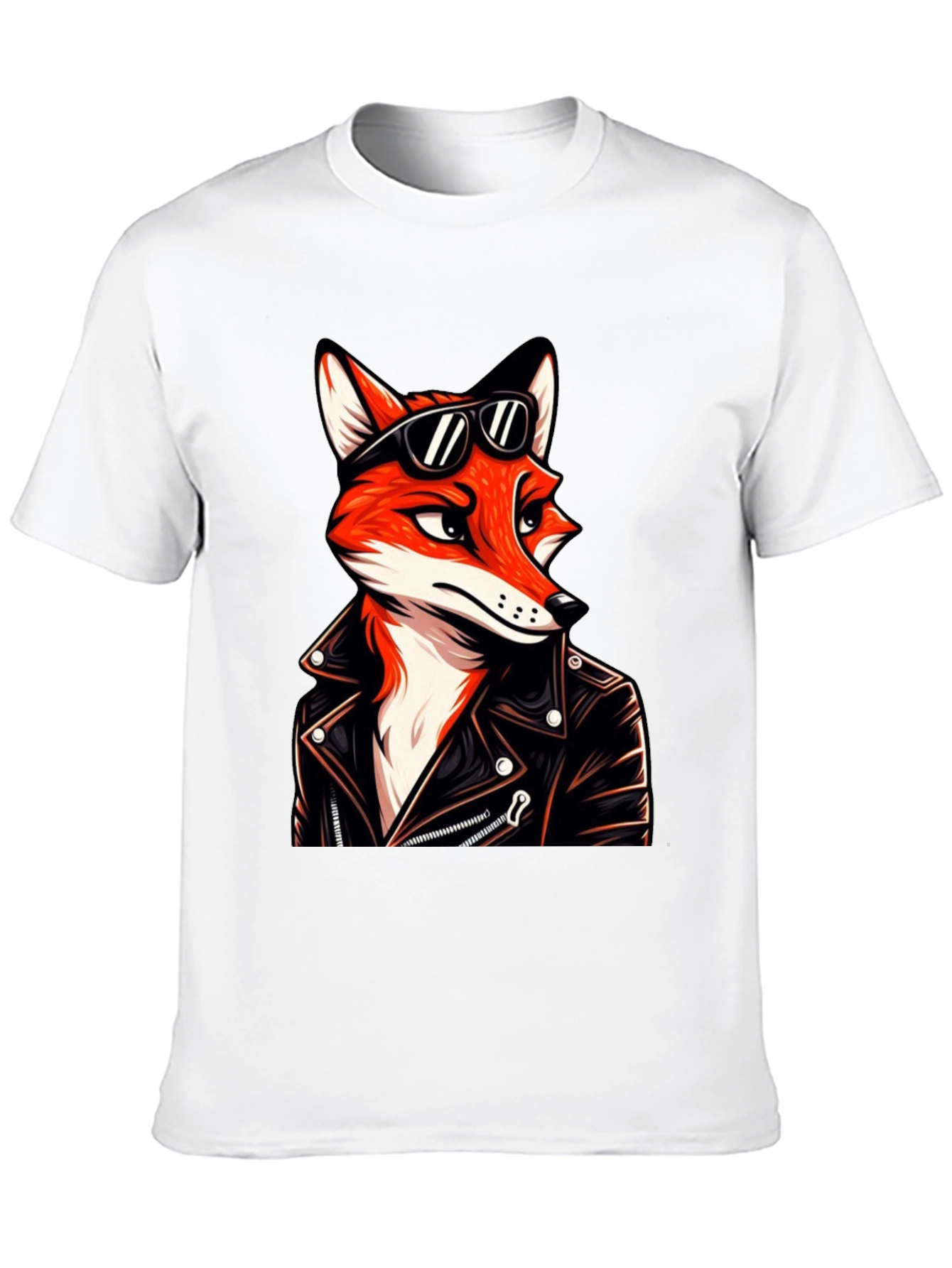 Cool Fox Biker T-Shirt