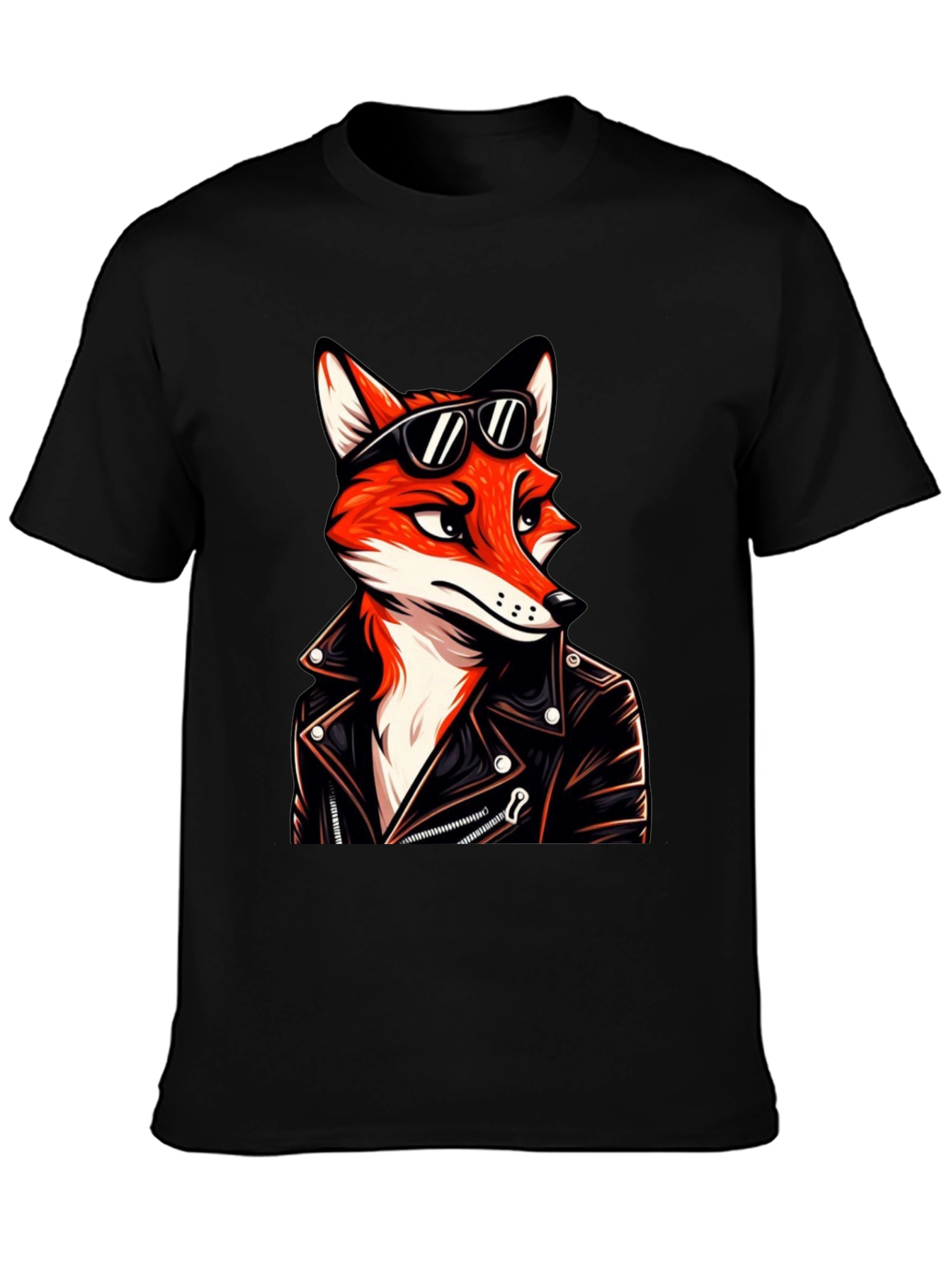 Cool Fox Biker T-Shirt