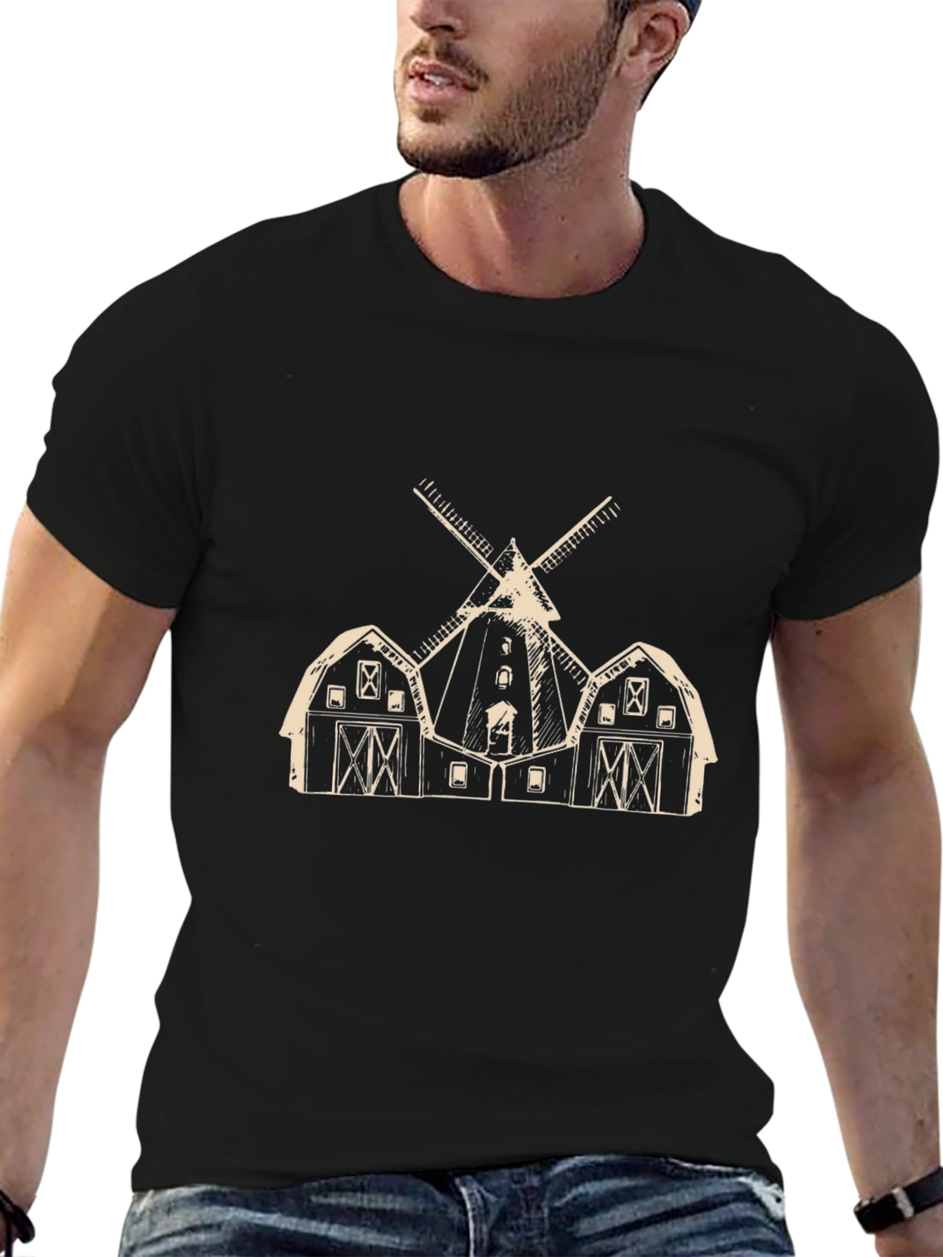 Farmhouse Windmill Graphic Tee