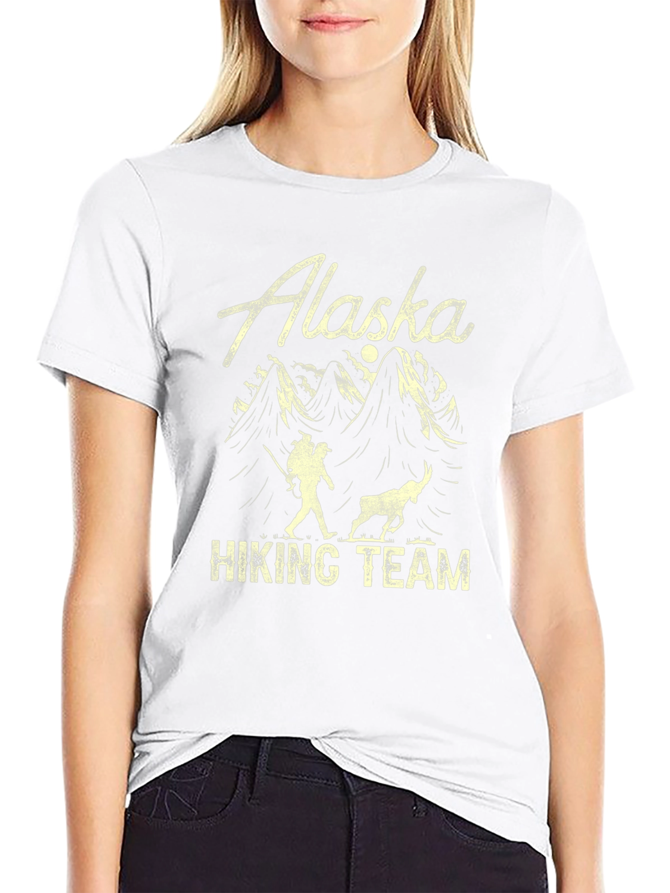 Alaska Hiking Team Black Graphic T-Shirt