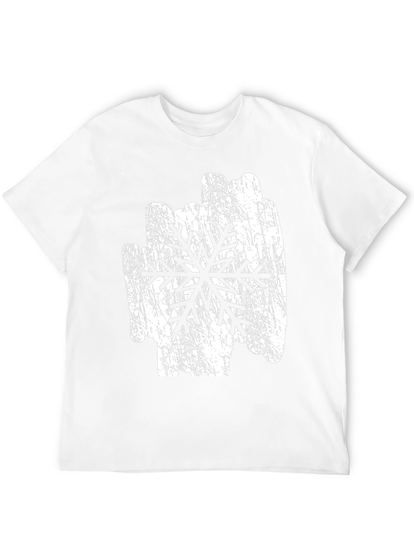 Snowflake Graphic T-Shirt - Black