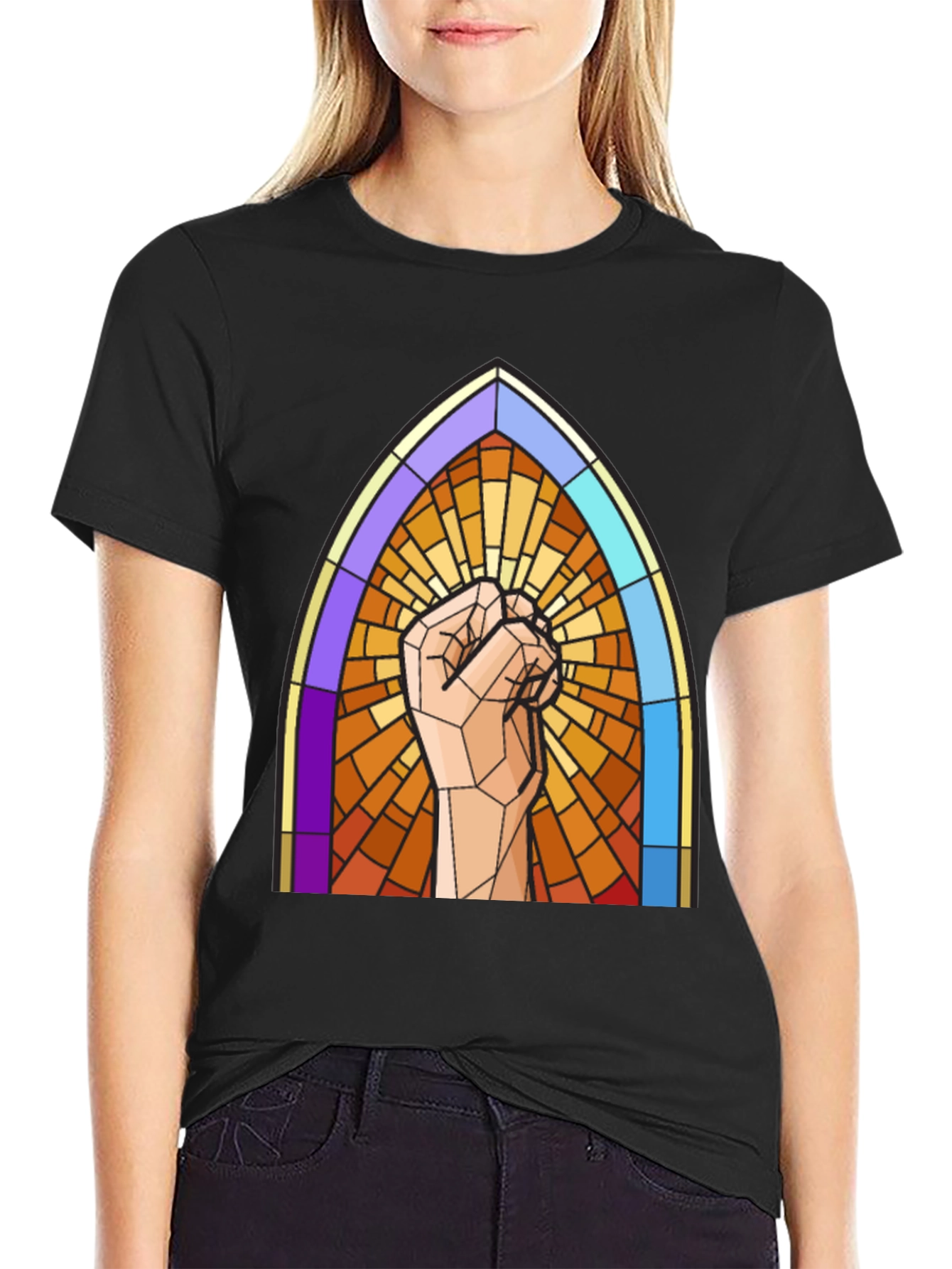 Stained Glass Fist T-Shirt