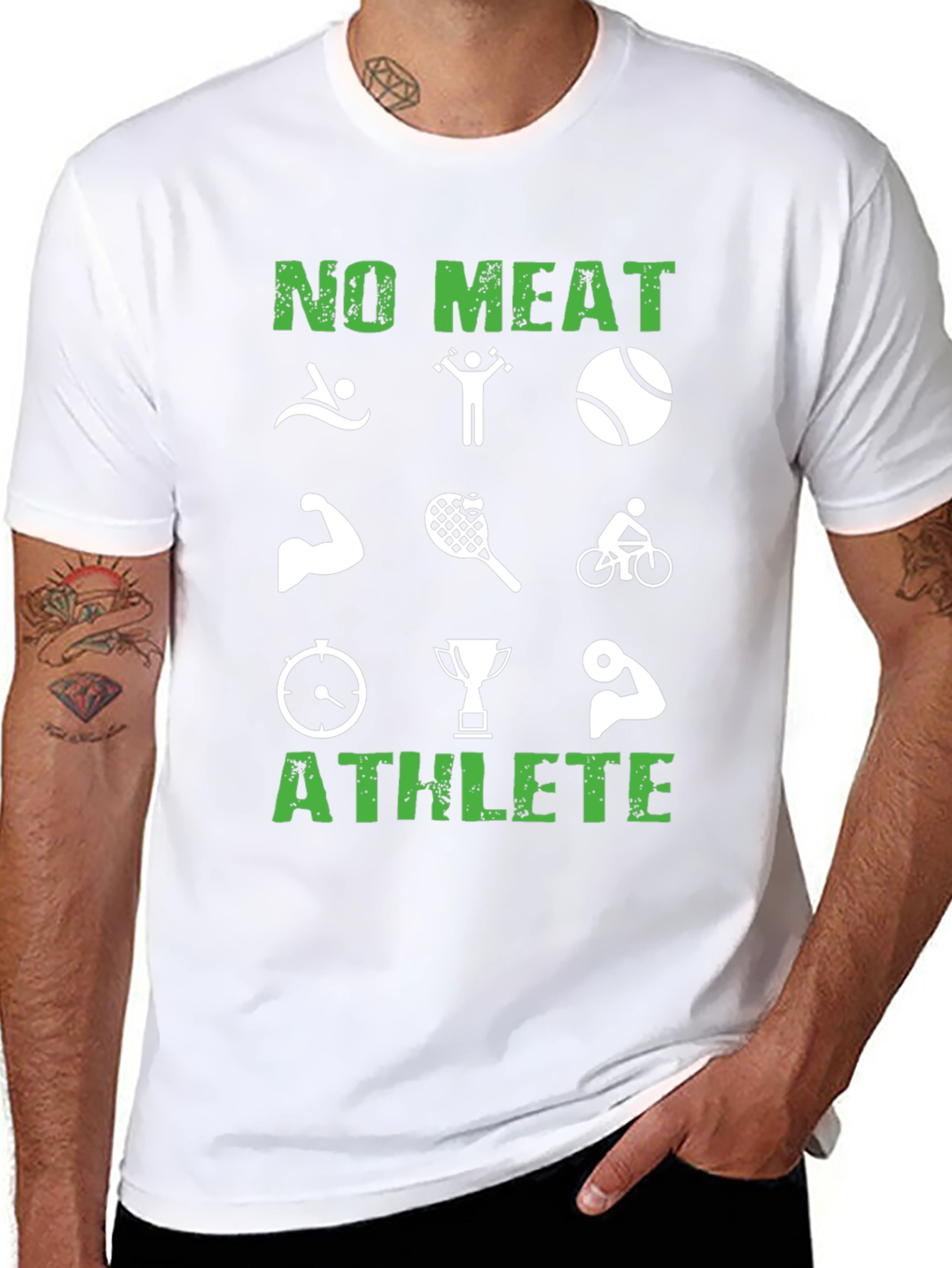 Vegan Athlete T-Shirt - No Meat Performance Tee