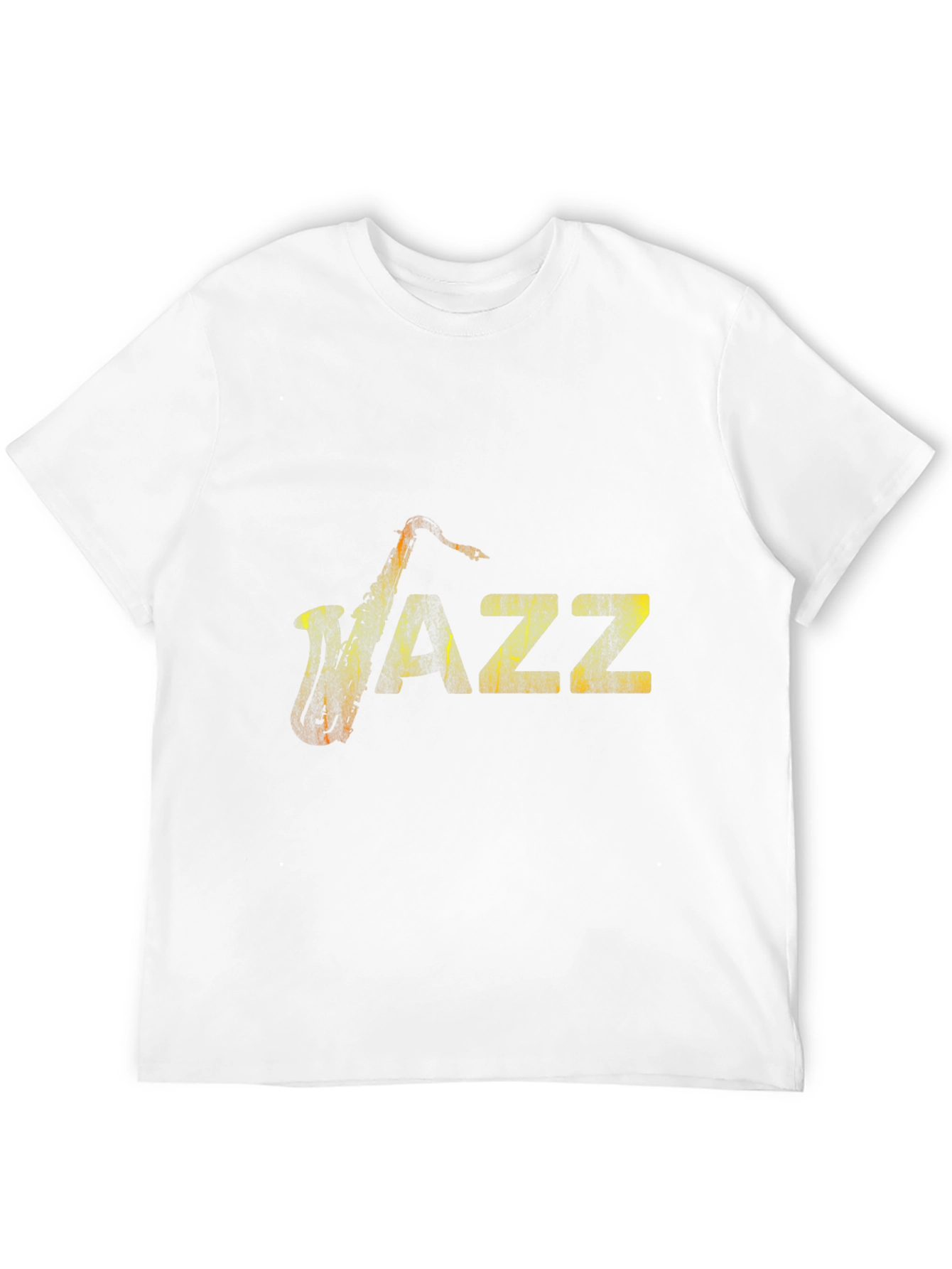Jazz Music Graphic Tee - Black Cotton Saxophone Shirt