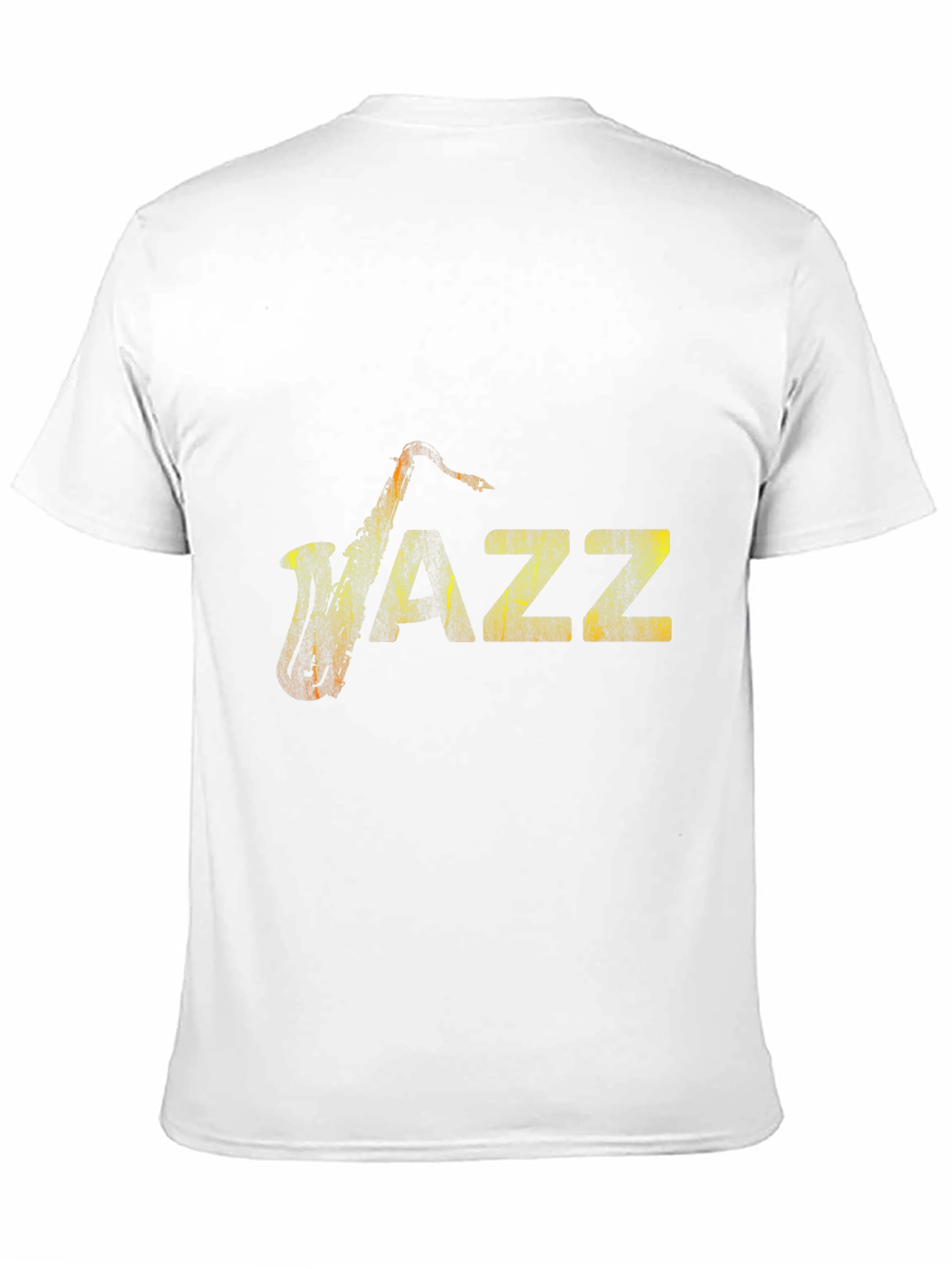 Jazz Music Graphic Tee - Black Cotton Saxophone Shirt