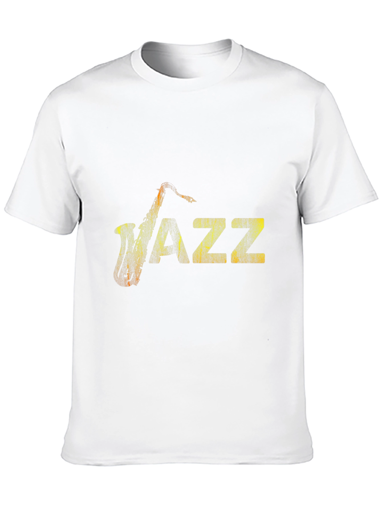 Jazz Music Graphic Tee - Black Cotton Saxophone Shirt