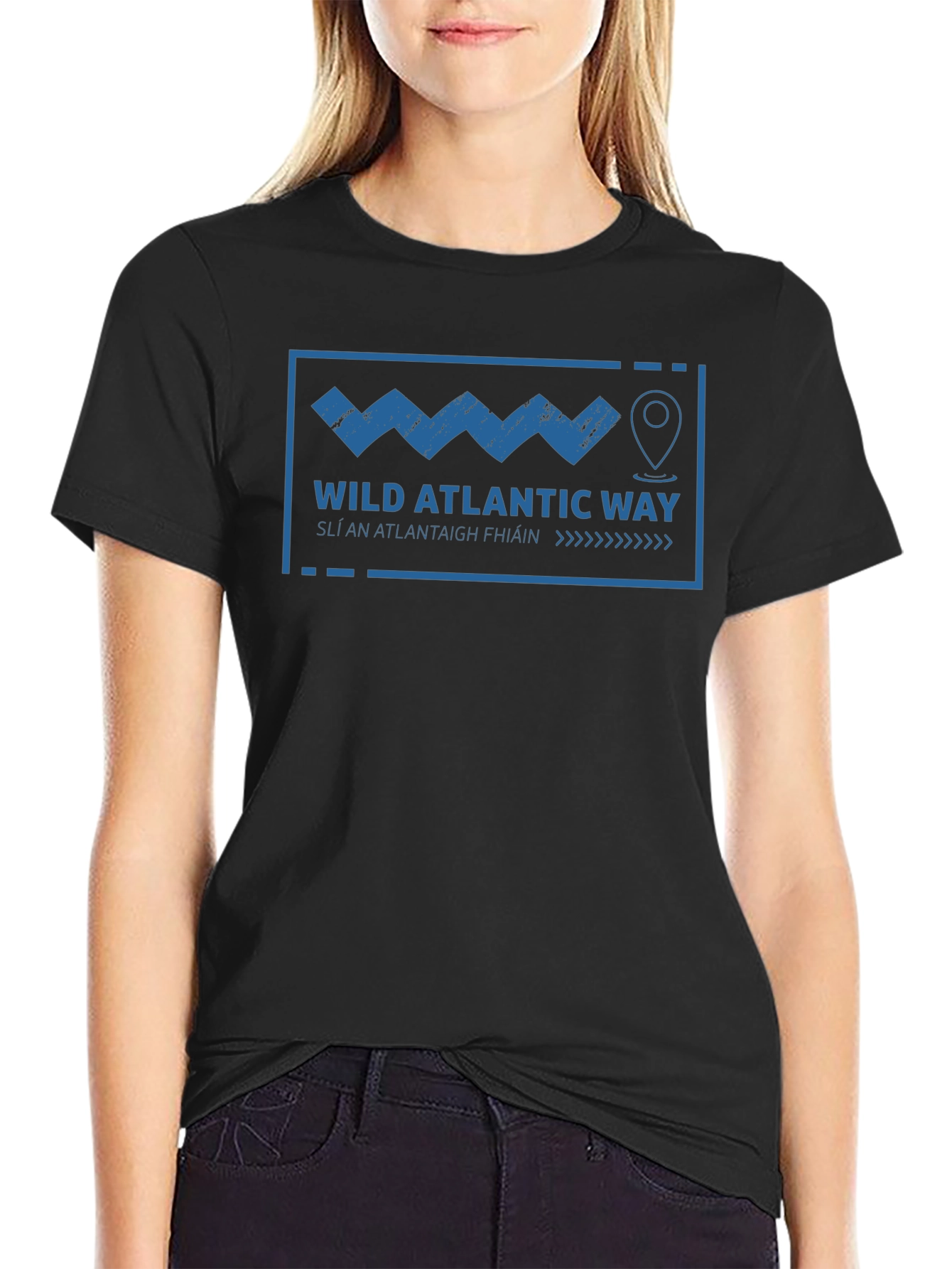 Wild Atlantic Way Graphic T-Shirt - Black
