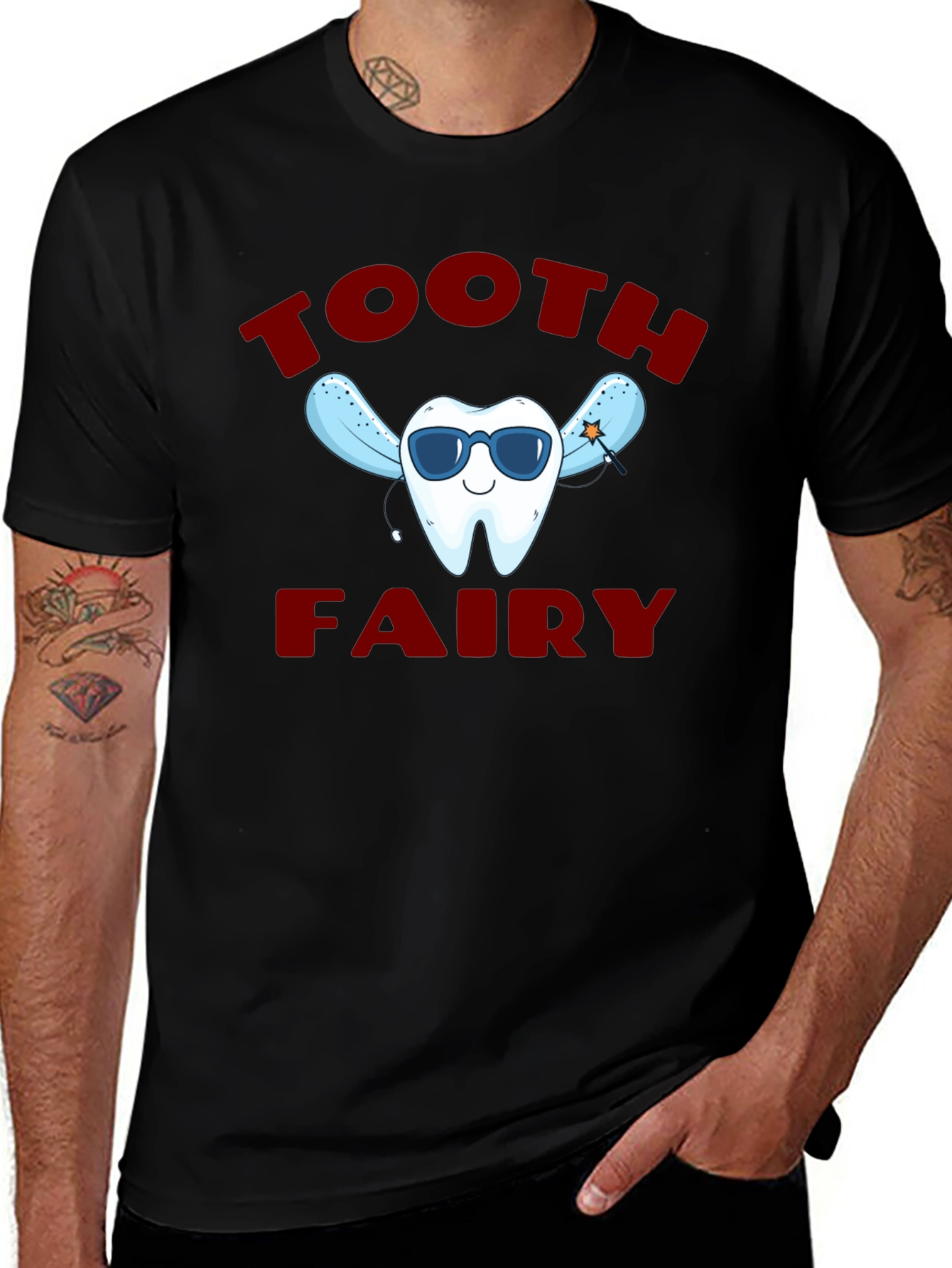Tooth Fairy Graphic T-Shirt - Fun Dental Tee
