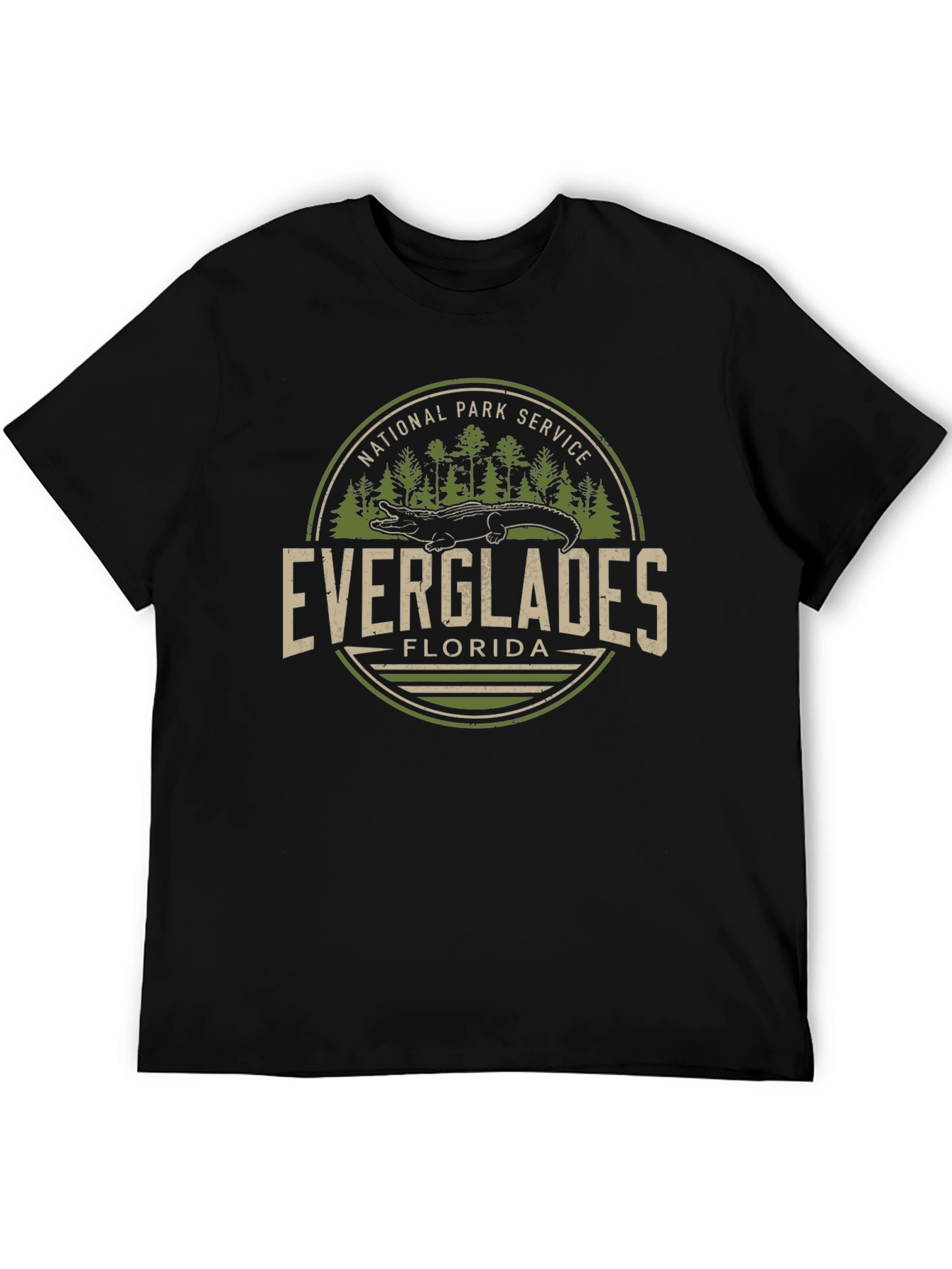 Everglades Florida National Park Service Black T-Shirt