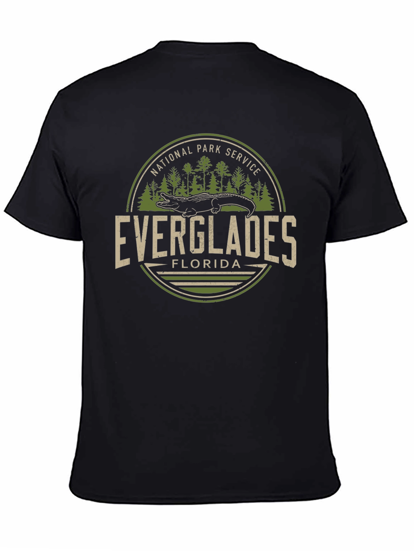 Everglades Florida National Park Service Black T-Shirt