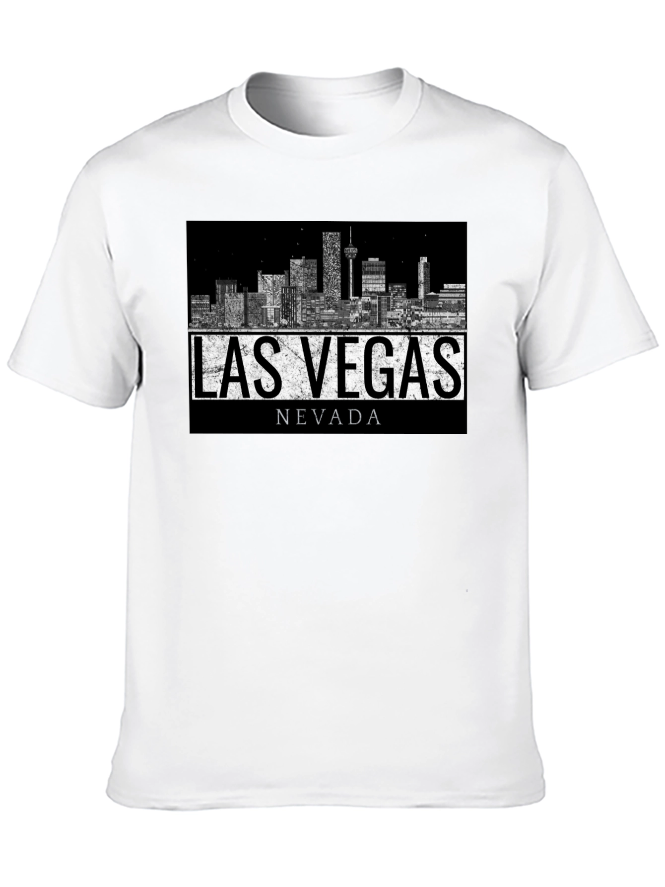 Las Vegas Nevada Skyline Graphic Print T-Shirt