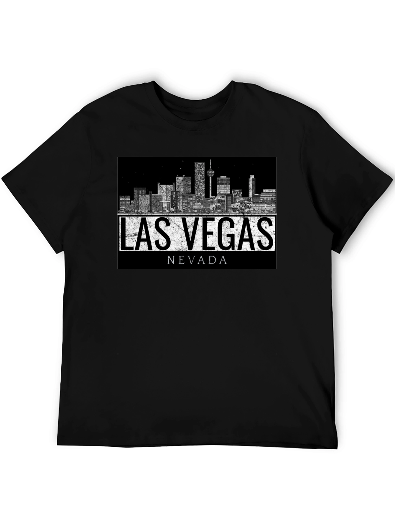 Las Vegas Nevada Skyline Graphic Print T-Shirt