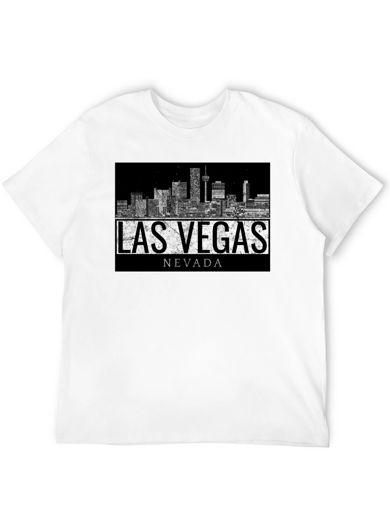 Las Vegas Nevada Skyline Graphic Print T-Shirt
