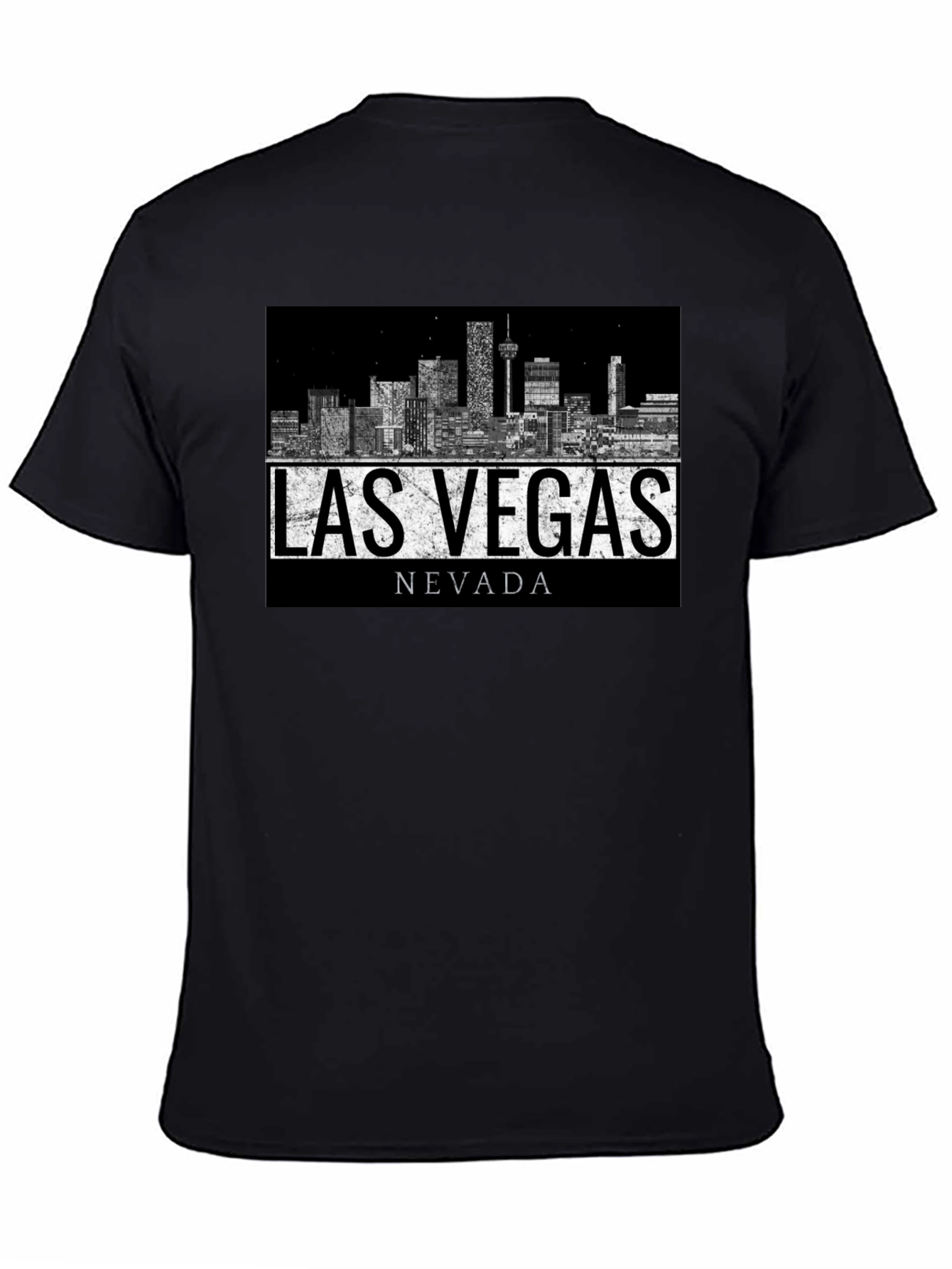 Las Vegas Nevada Skyline Graphic Print T-Shirt