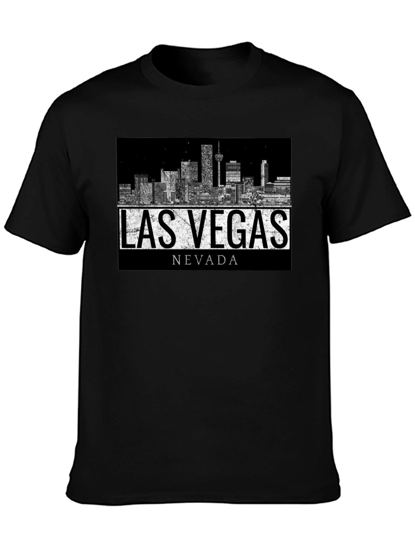 Las Vegas Nevada Skyline Graphic Print T-Shirt