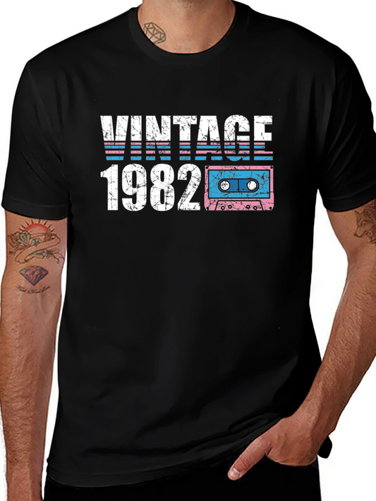 Vintage 1982 Cassette Tape T-Shirt