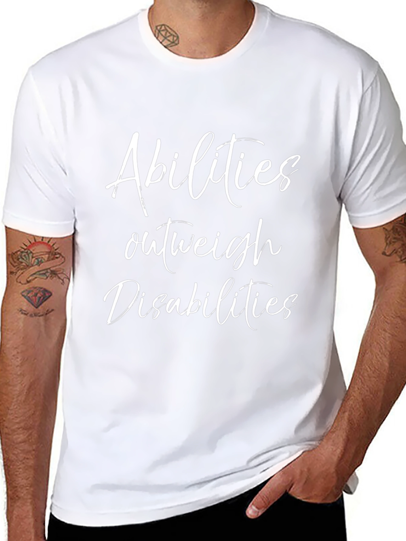 Abilities Outweigh Disabilities Graphic Tee
