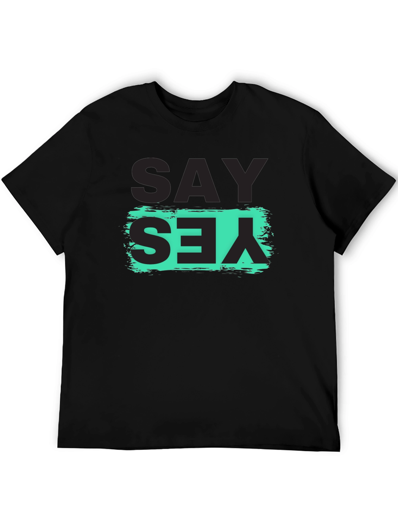 Say Yes Graphic Tee - Trendy T-Shirt