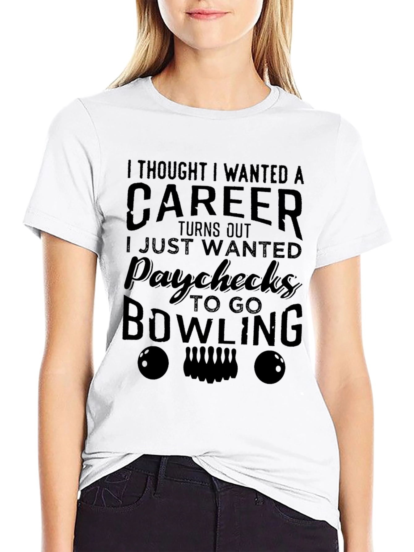 Bowling Paychecks T-Shirt - Funny Bowling Lover Tee