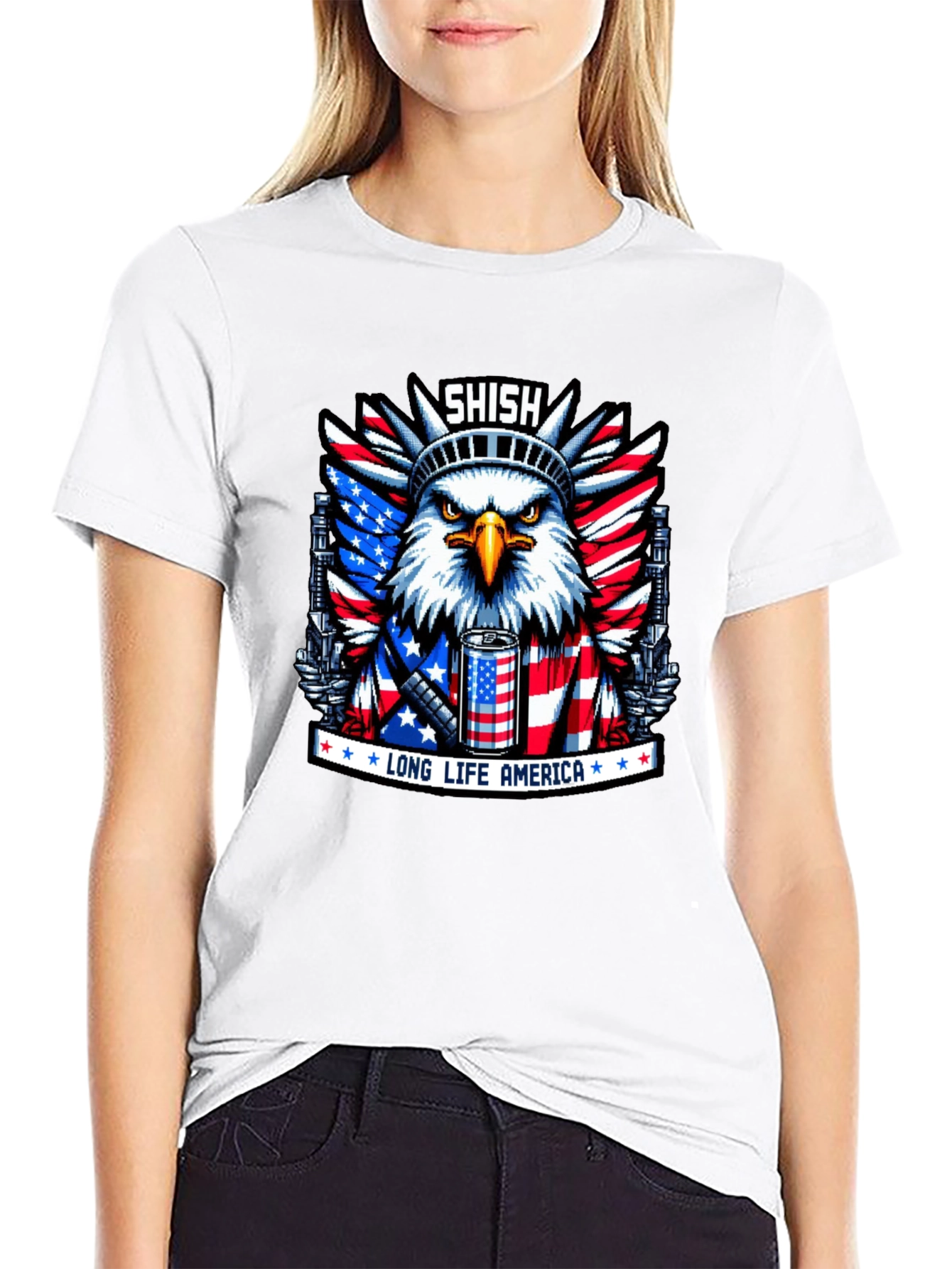 Shish Long Life America Eagle T-Shirt