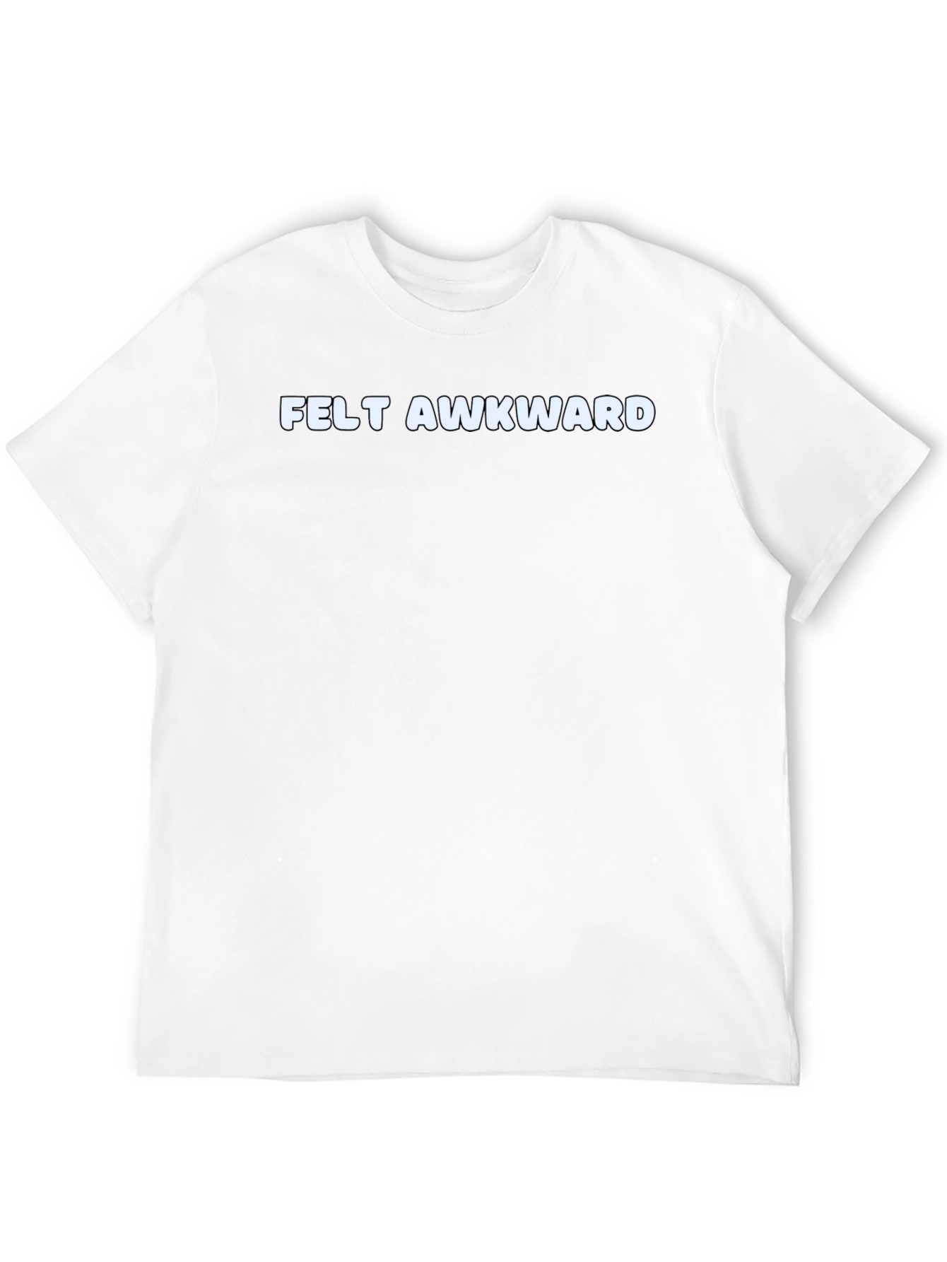 Felt Awkward Graphic Tee - Comfy Black T-Shirt