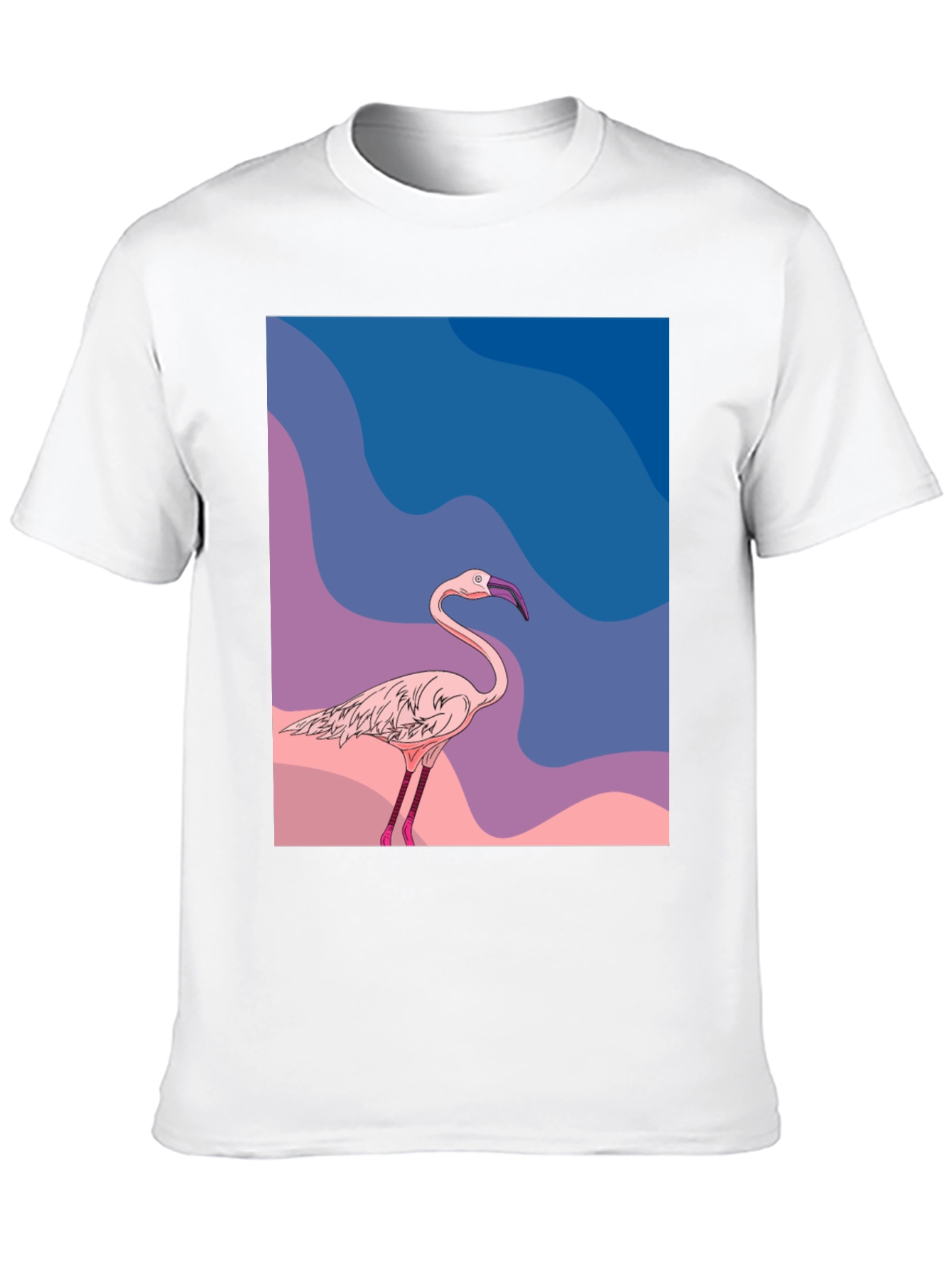 Flamingo Graphic Tee - Stylish Mens Black T-Shirt